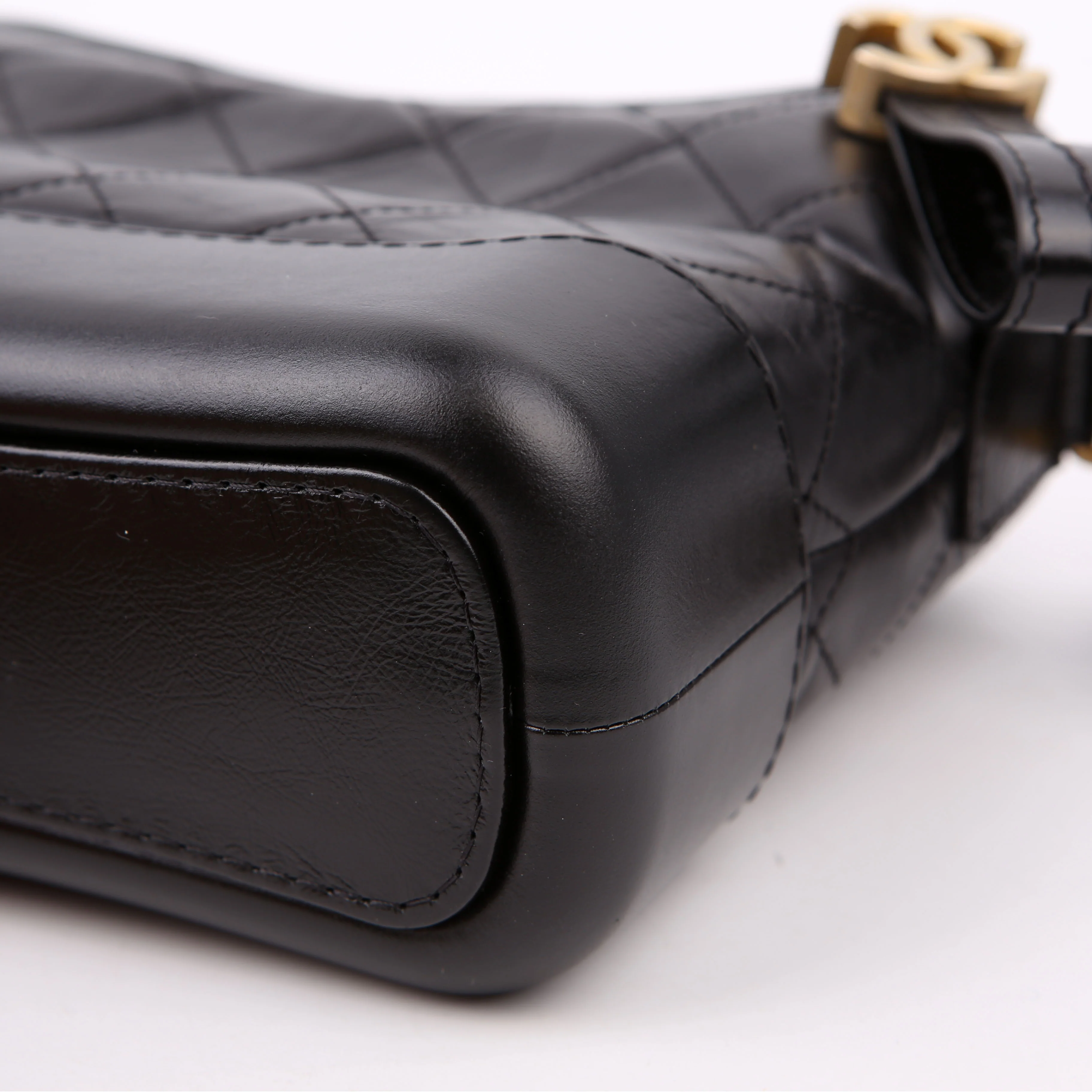 Gabrielle Hobo Small Calfskin 24M Black - Image 6