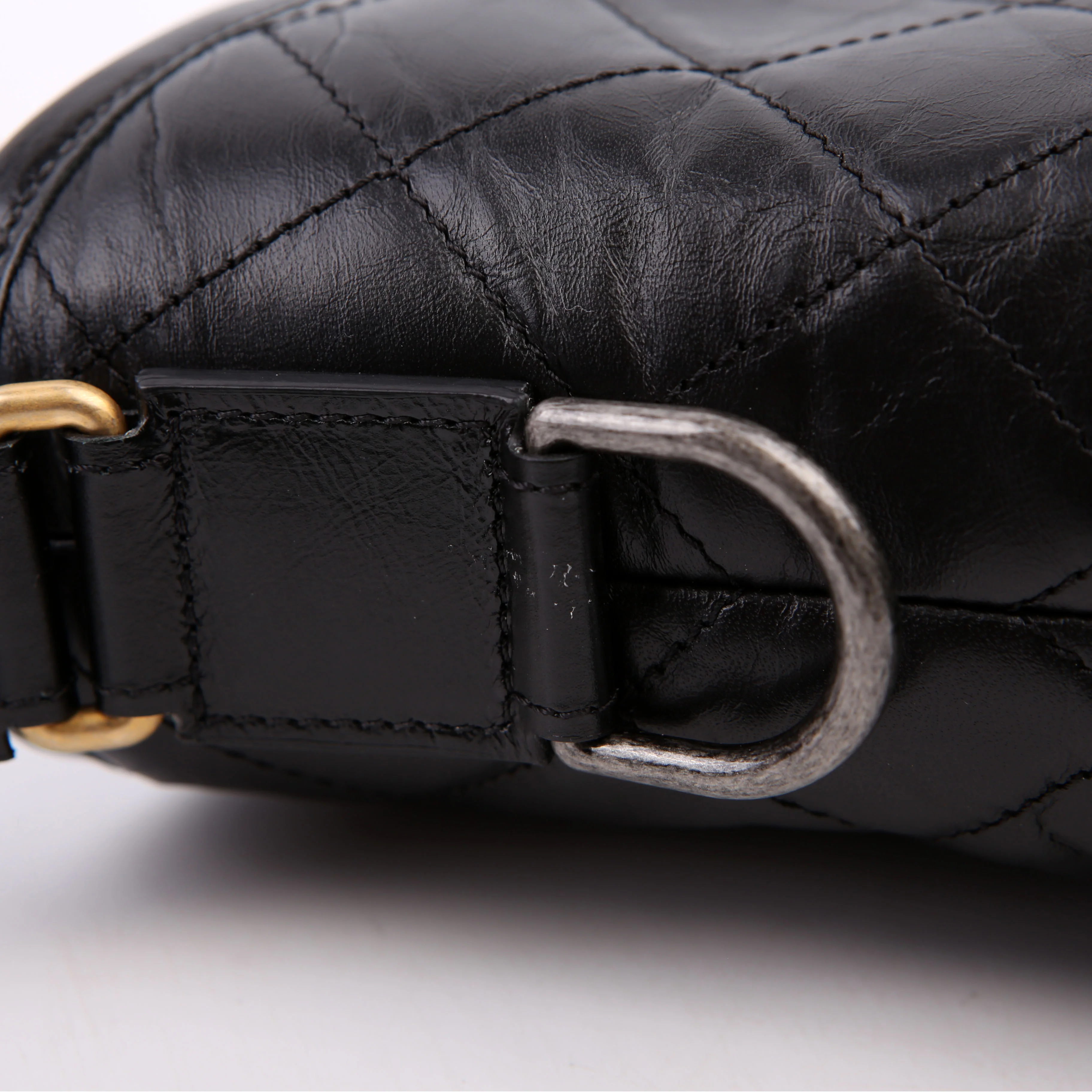Gabrielle Hobo Small Calfskin 24M Black - Image 9