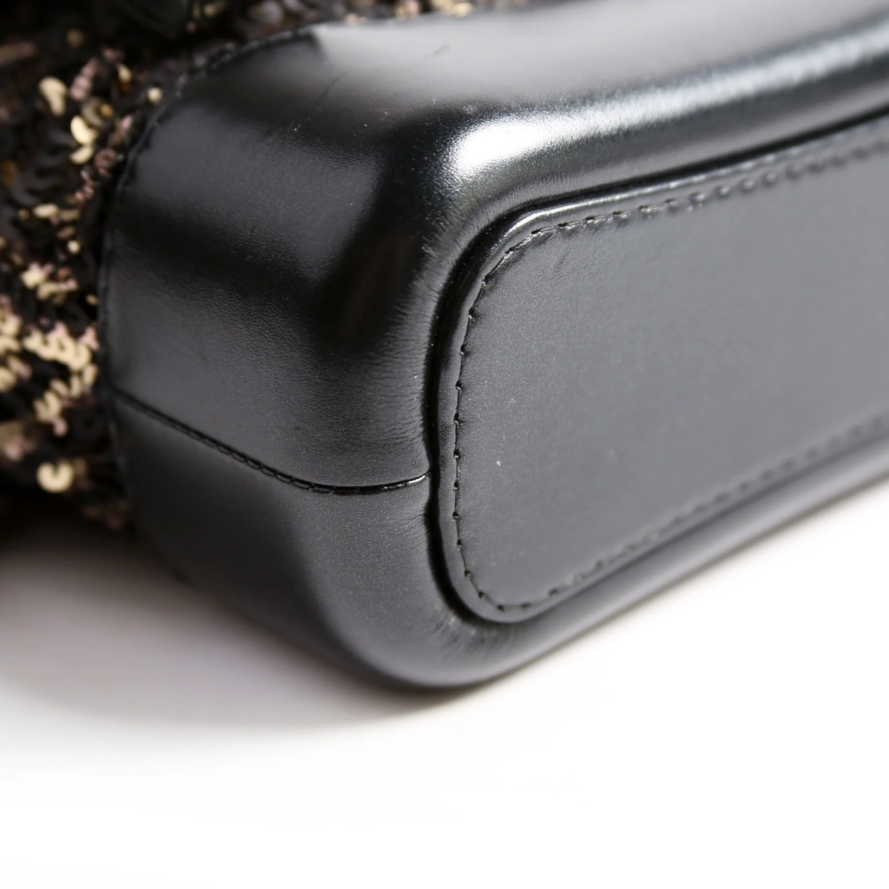 Gabrielle Hobo Small Sequin 28M Black/Gold - Image 6