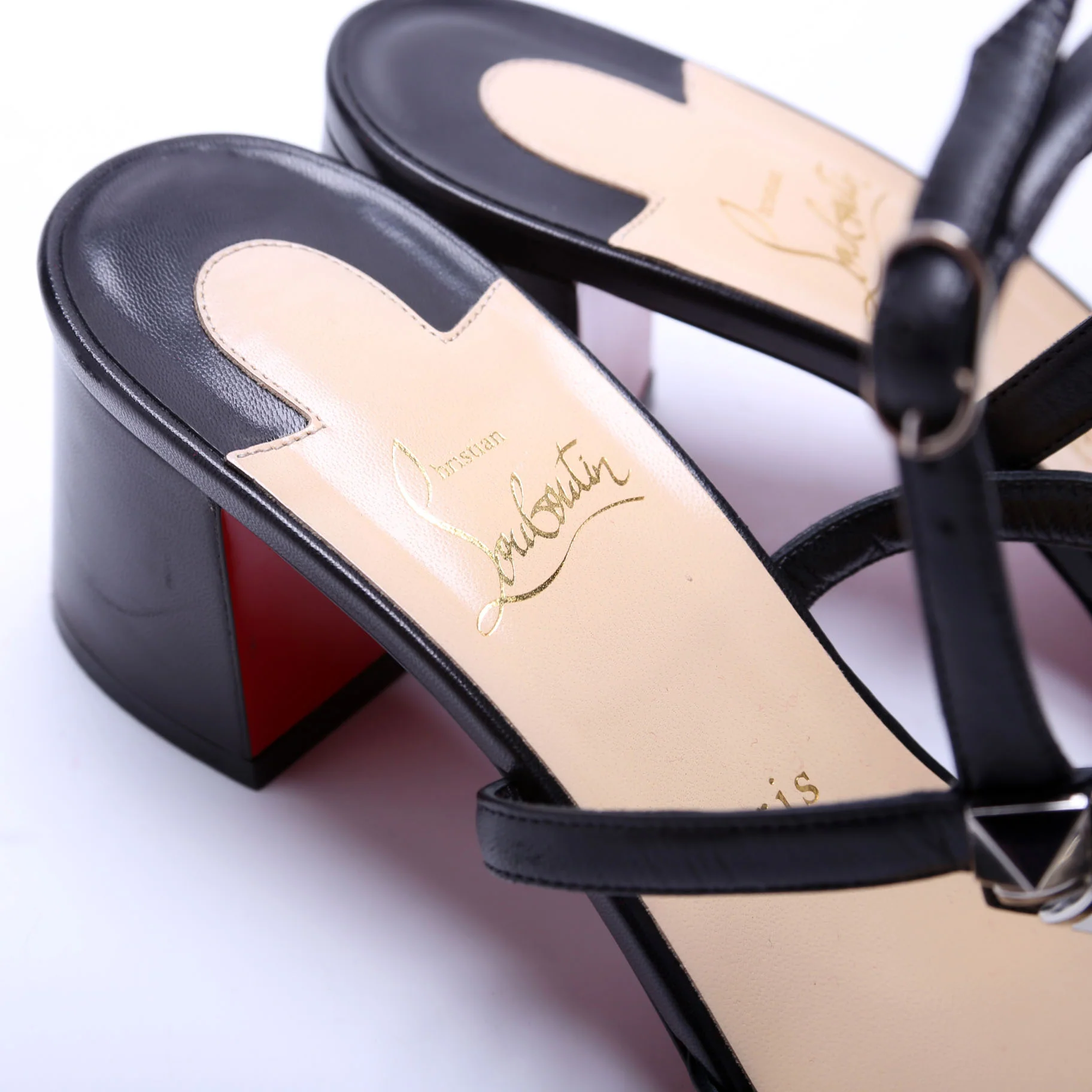 Galeritta 55 Studded Sandals Size 40.5 Black - Image 5