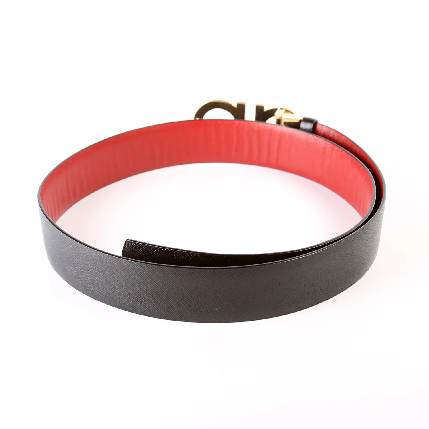 Gancini Buckle Reversible Belt - Image 3