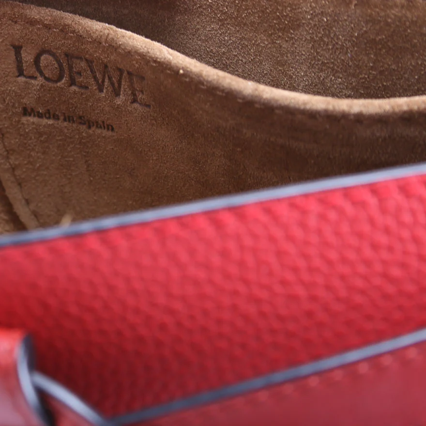Gate Crossbody Small Grained Calfskin Red - Image 9