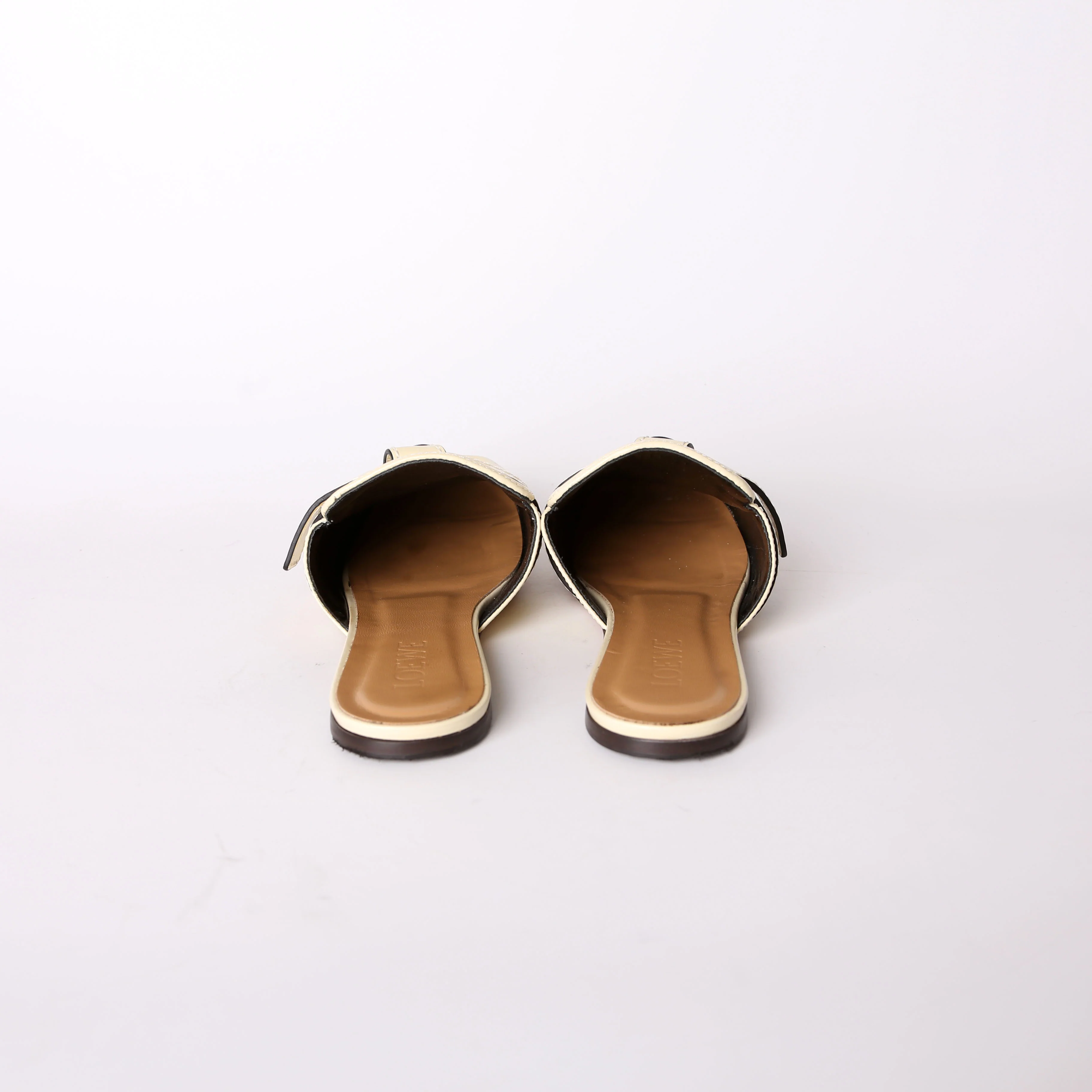 Gate Leather Mules Size 37 Cream - Image 4