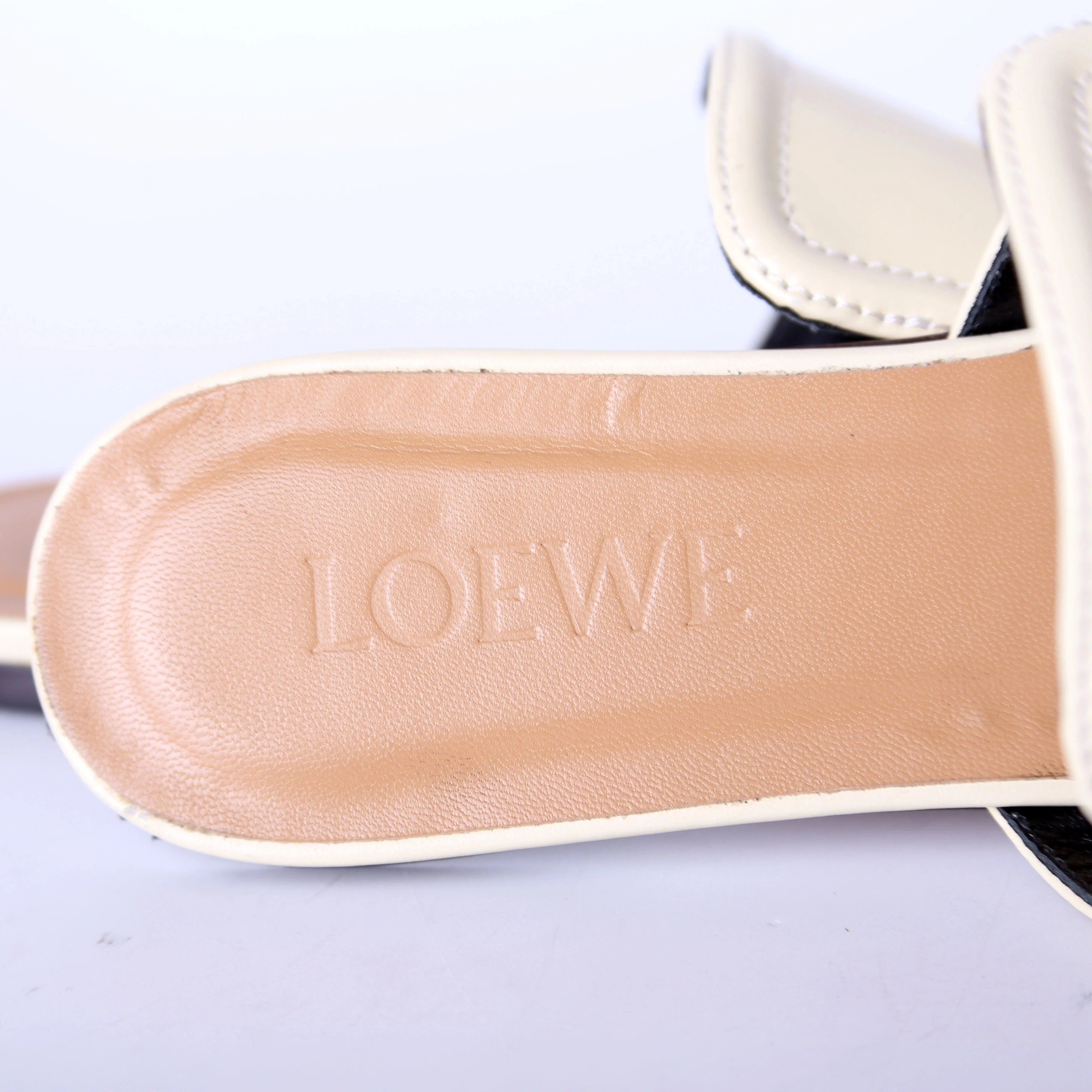 Gate Leather Mules Size 37 Cream - Image 6