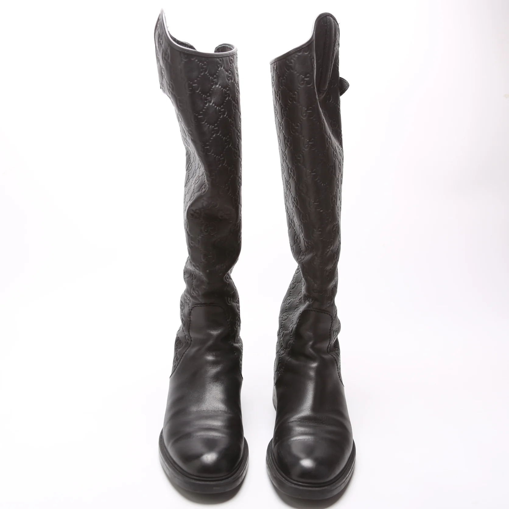 Gccssma Leather Soft Knee High Riding Boots Size 39 - Image 2