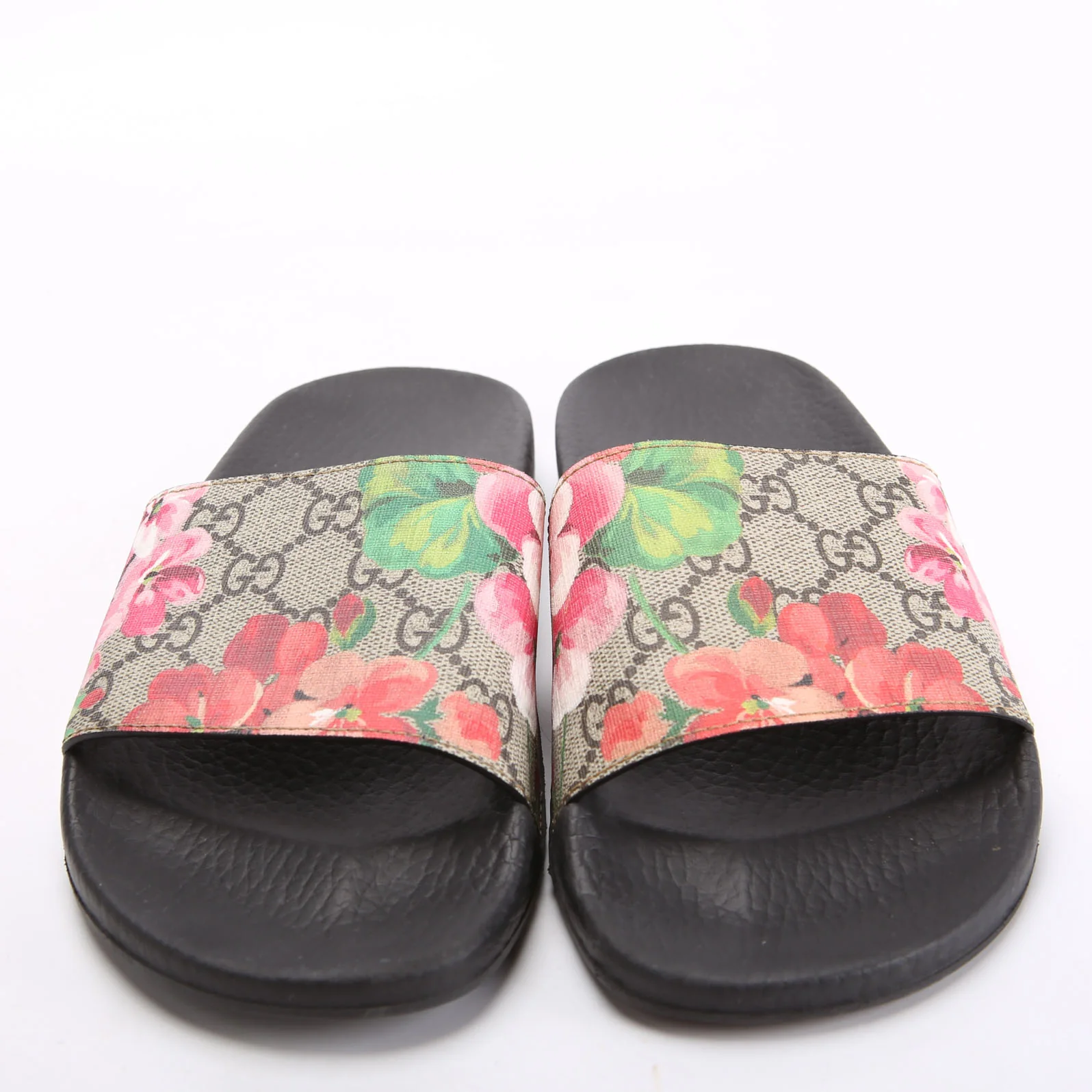 GG Blooms Slides Size 37 Beige/Pink - Image 2