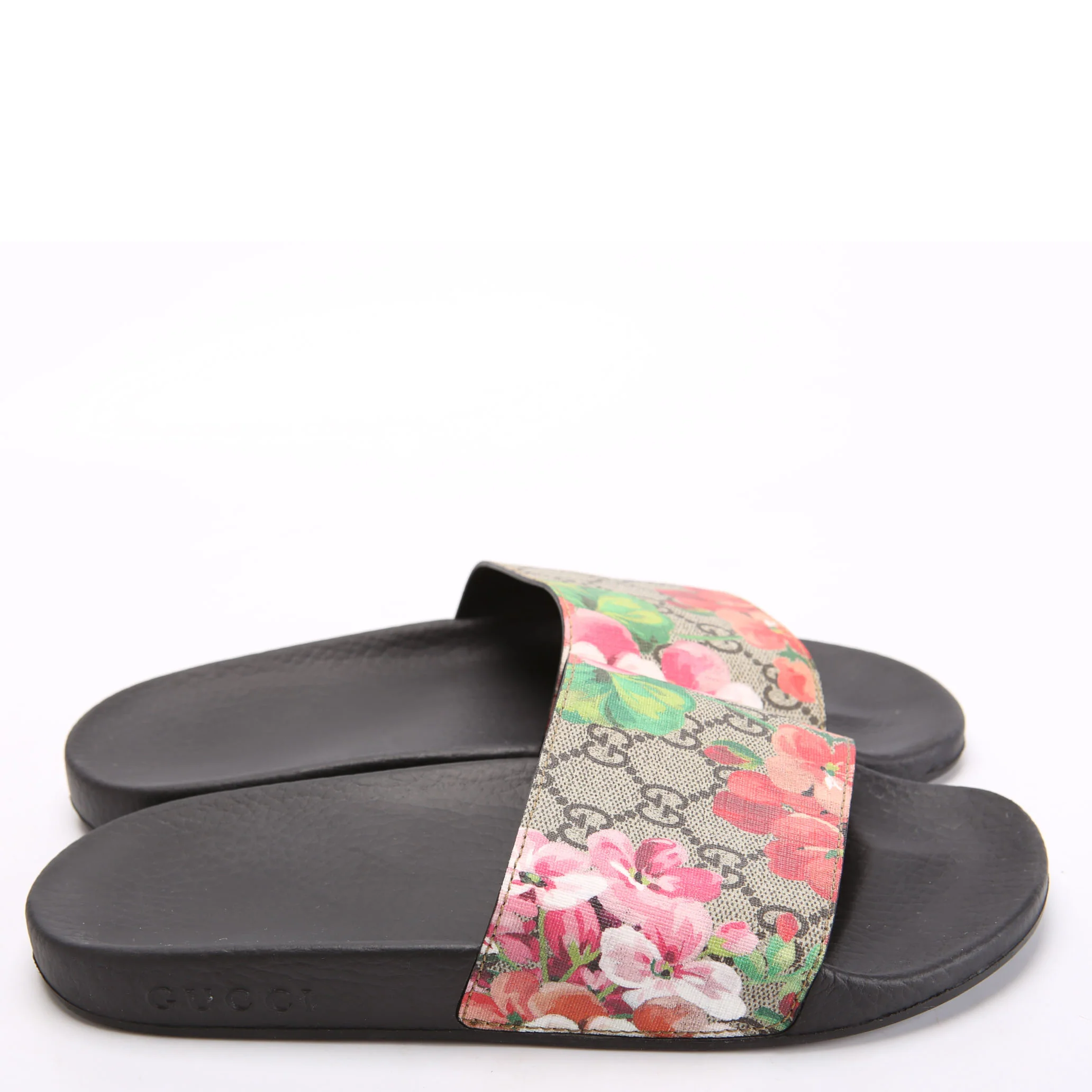 GG Blooms Slides Size 37 Beige/Pink - Image 3