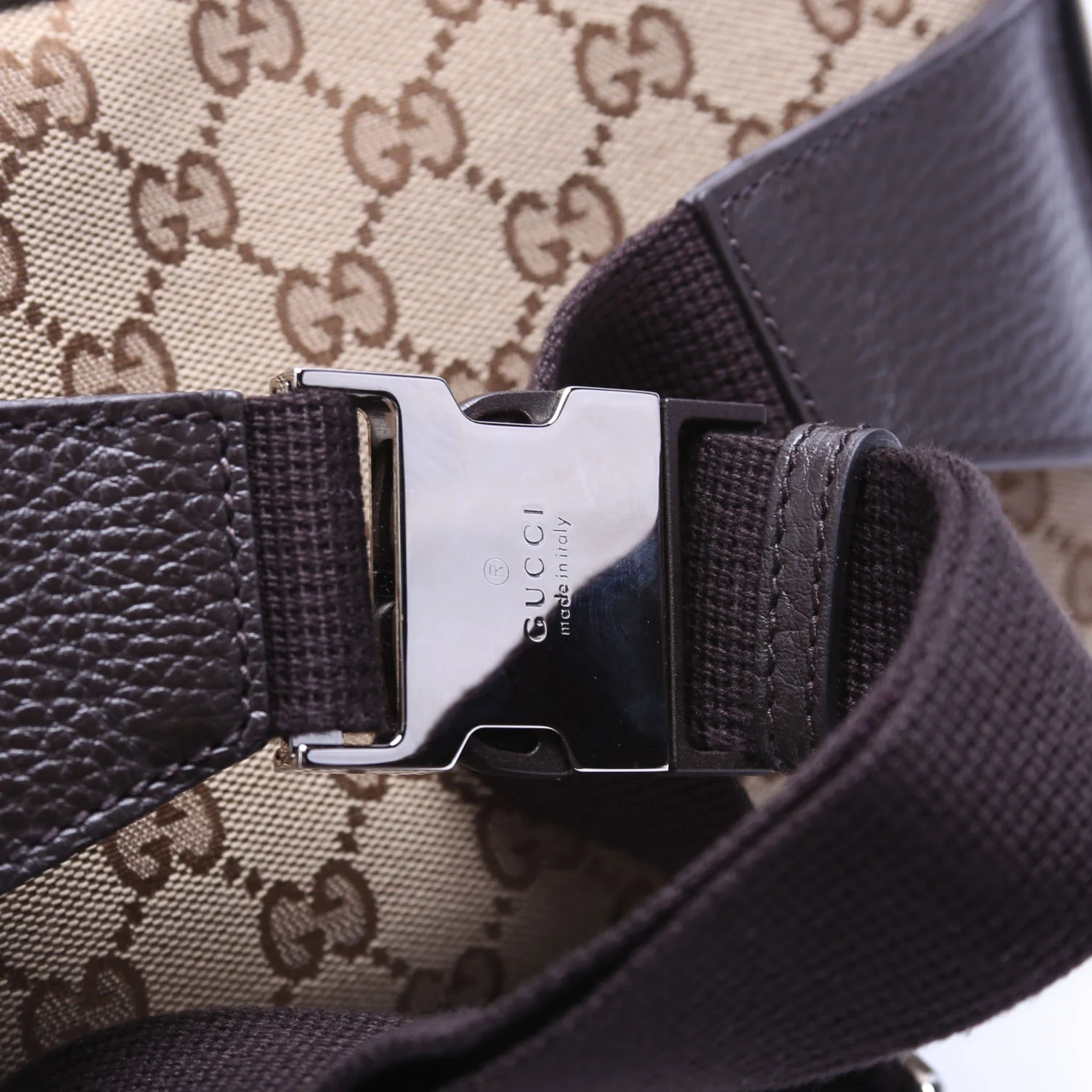 GG Canvas Belt Bag Brown - Image 5
