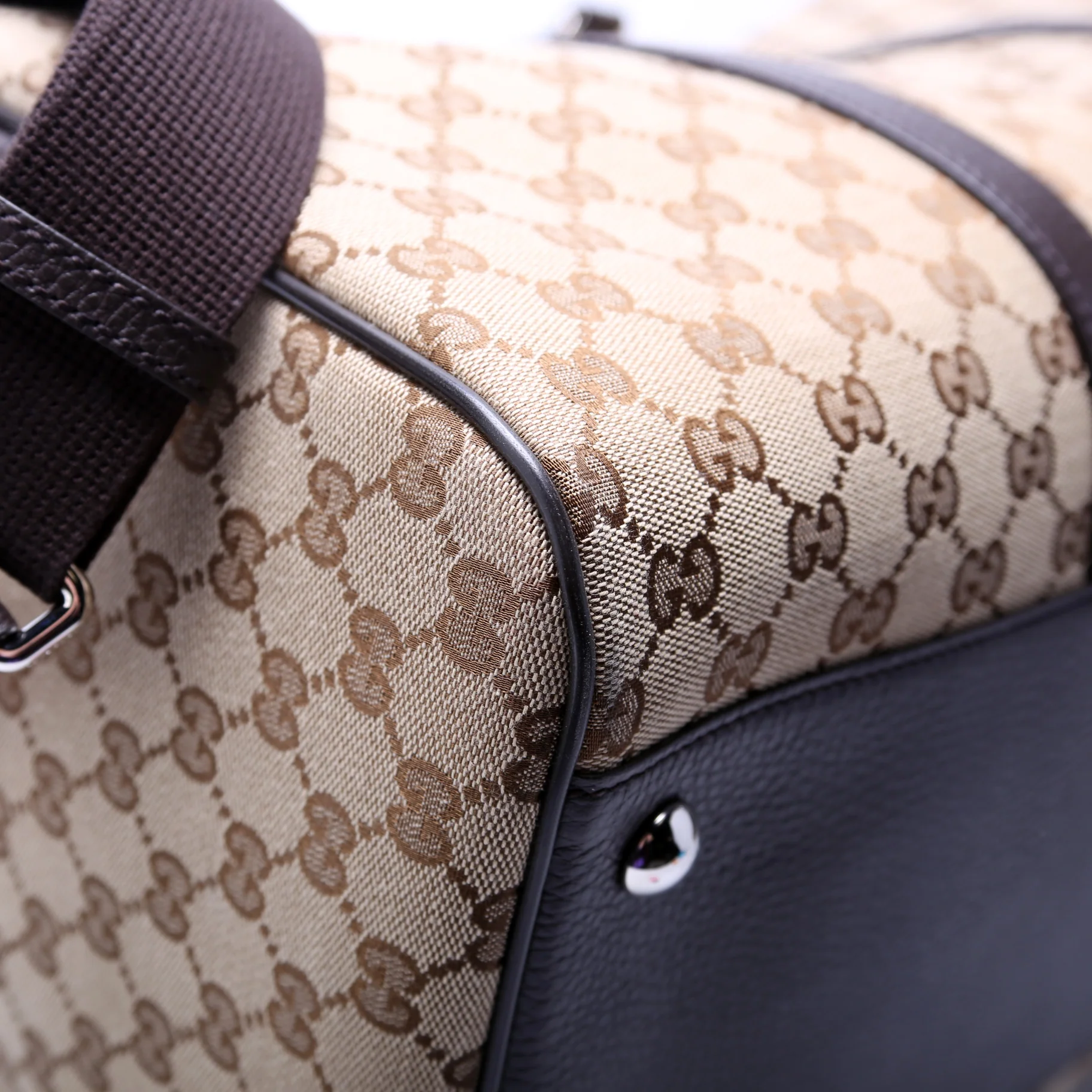 GG Canvas Boston Duffle 449167 - Image 5