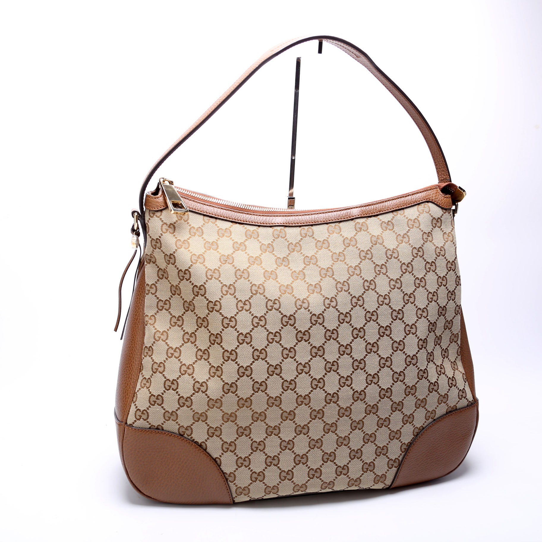 GG Canvas Bree Hobo Brown - Image 2