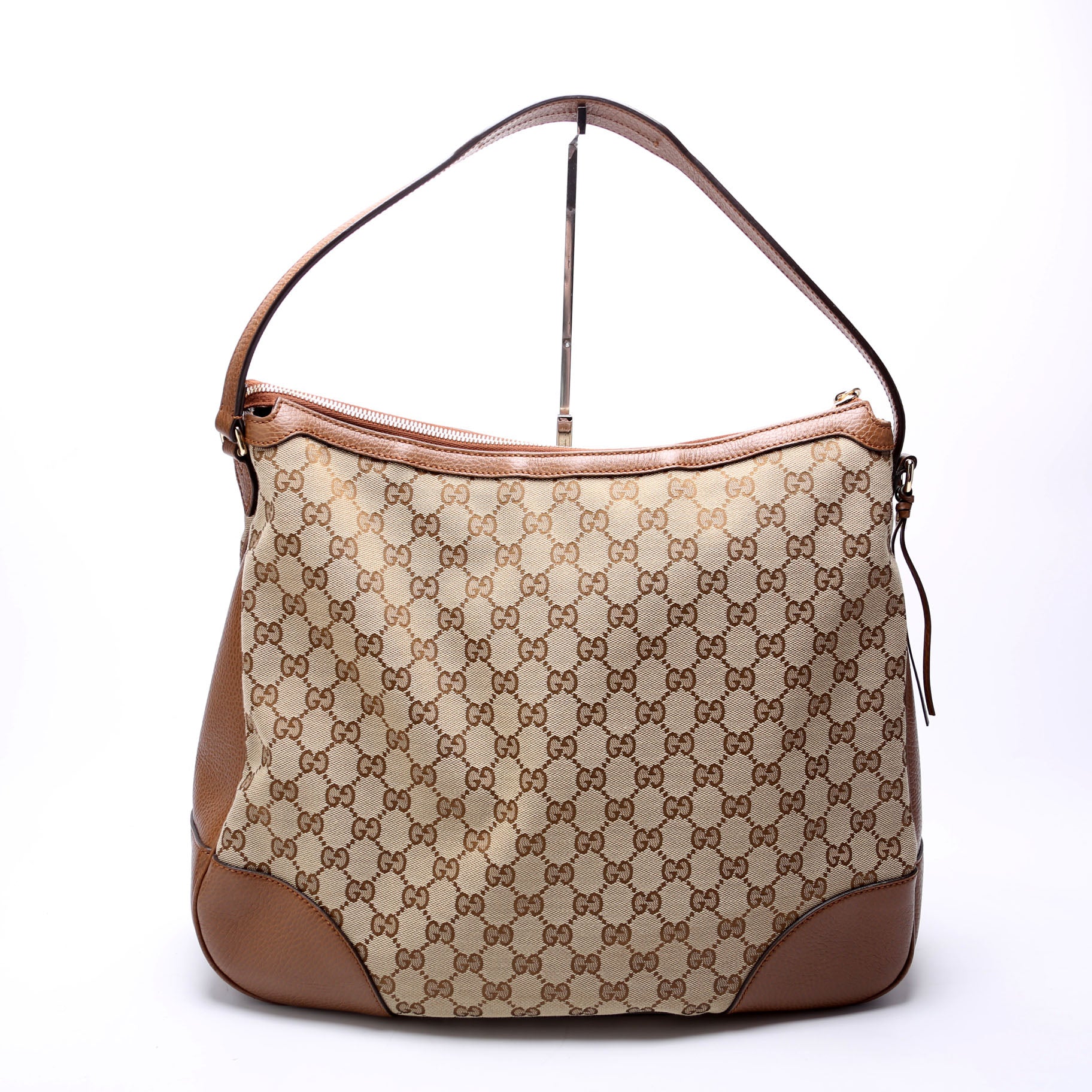 GG Canvas Bree Hobo Brown - Image 3