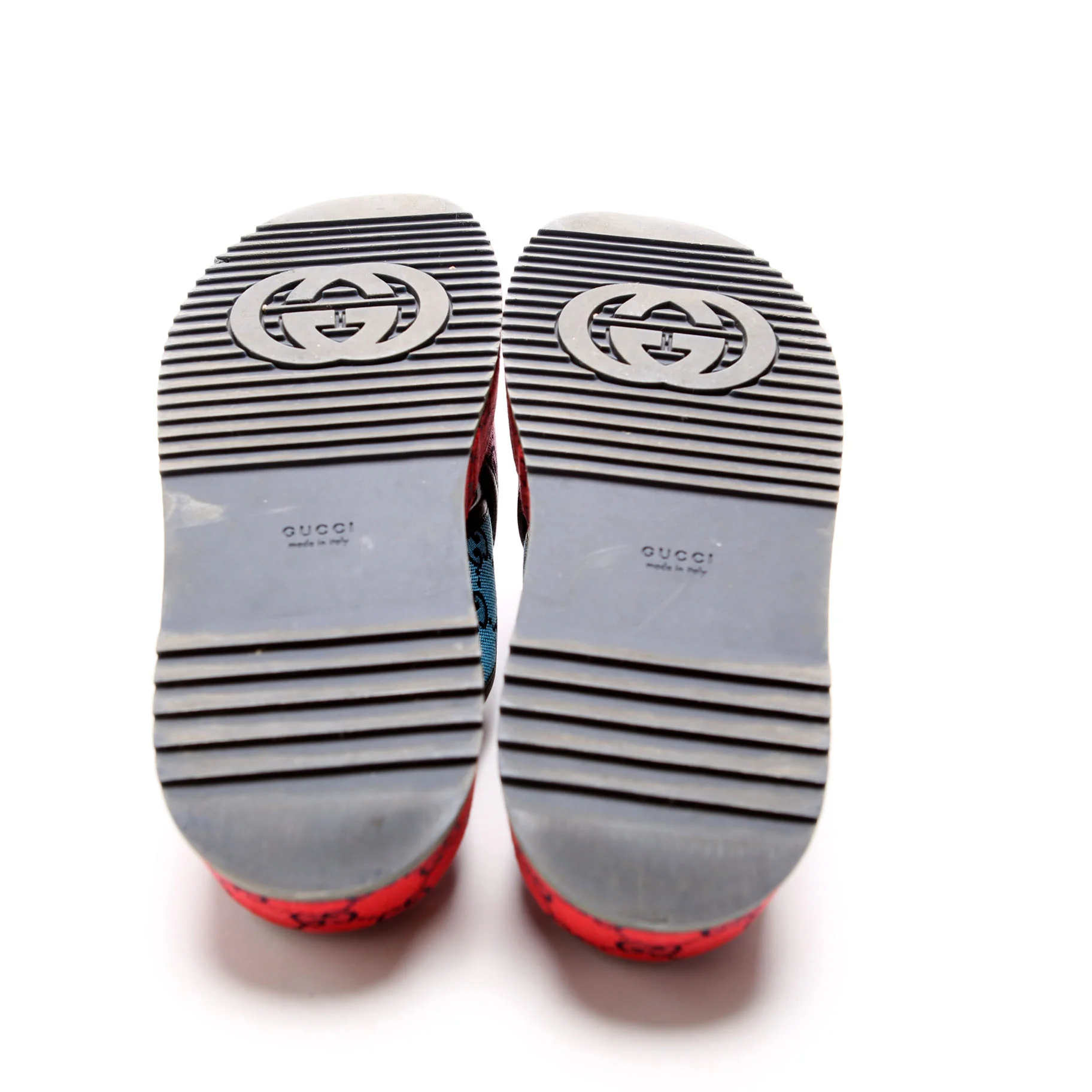 GG Canvas Crisscross Platform Sandal Size 37 Multicolor - Image 9