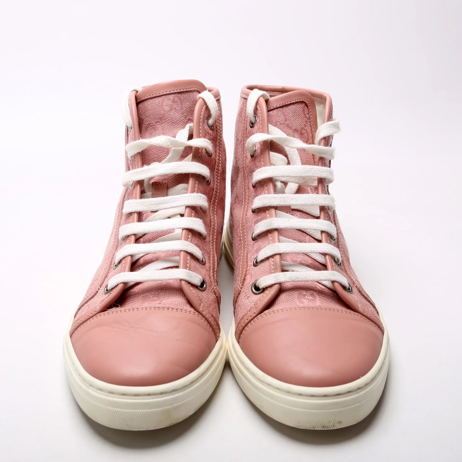 GG Canvas High Top Sneakers Size 37.5 - Image 2