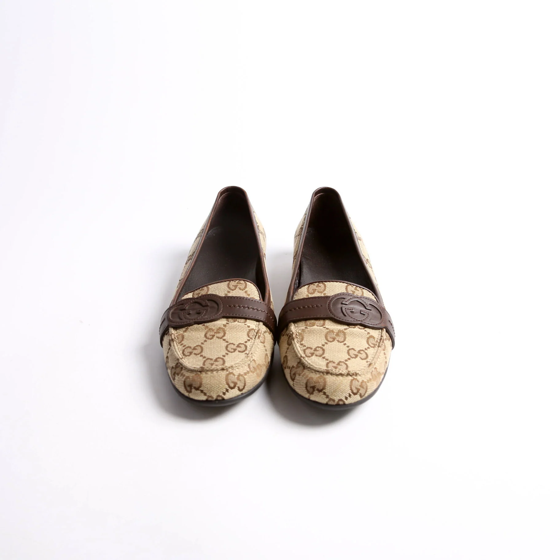 GG Canvas Loafers Size 37.5 - Image 2