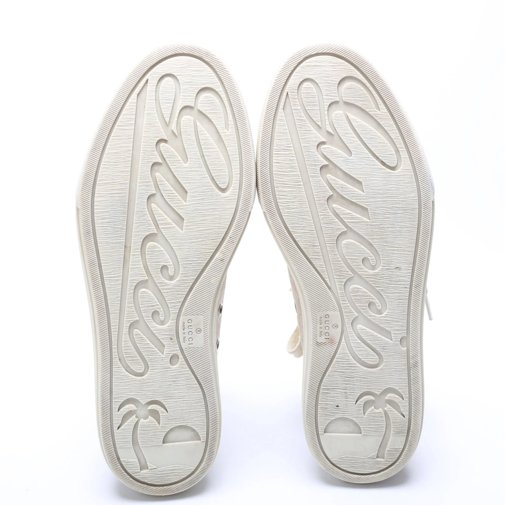 GG Canvas Low Top Sneakers Size 37 Grey - Image 9