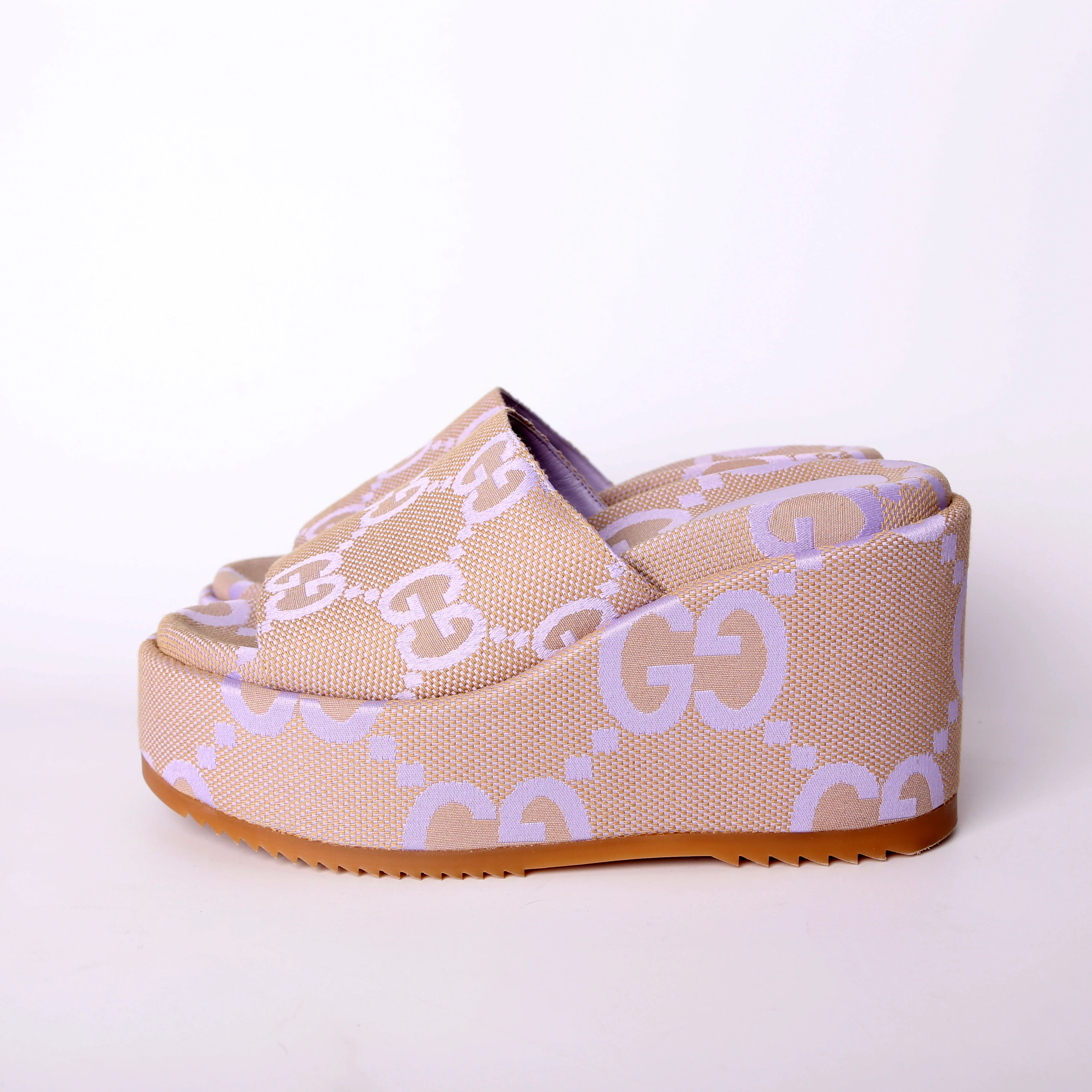 GG Canvas Platform Wedges Size 40.5 - Image 5