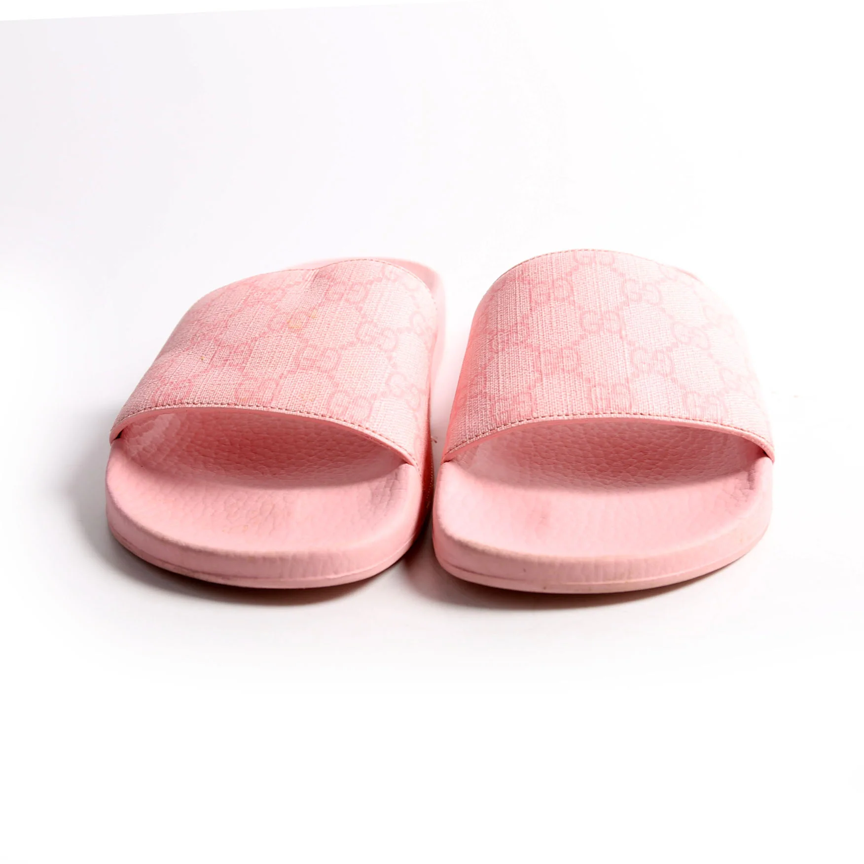 GG Canvas Rubber Slides Size 38 Pink - Image 2