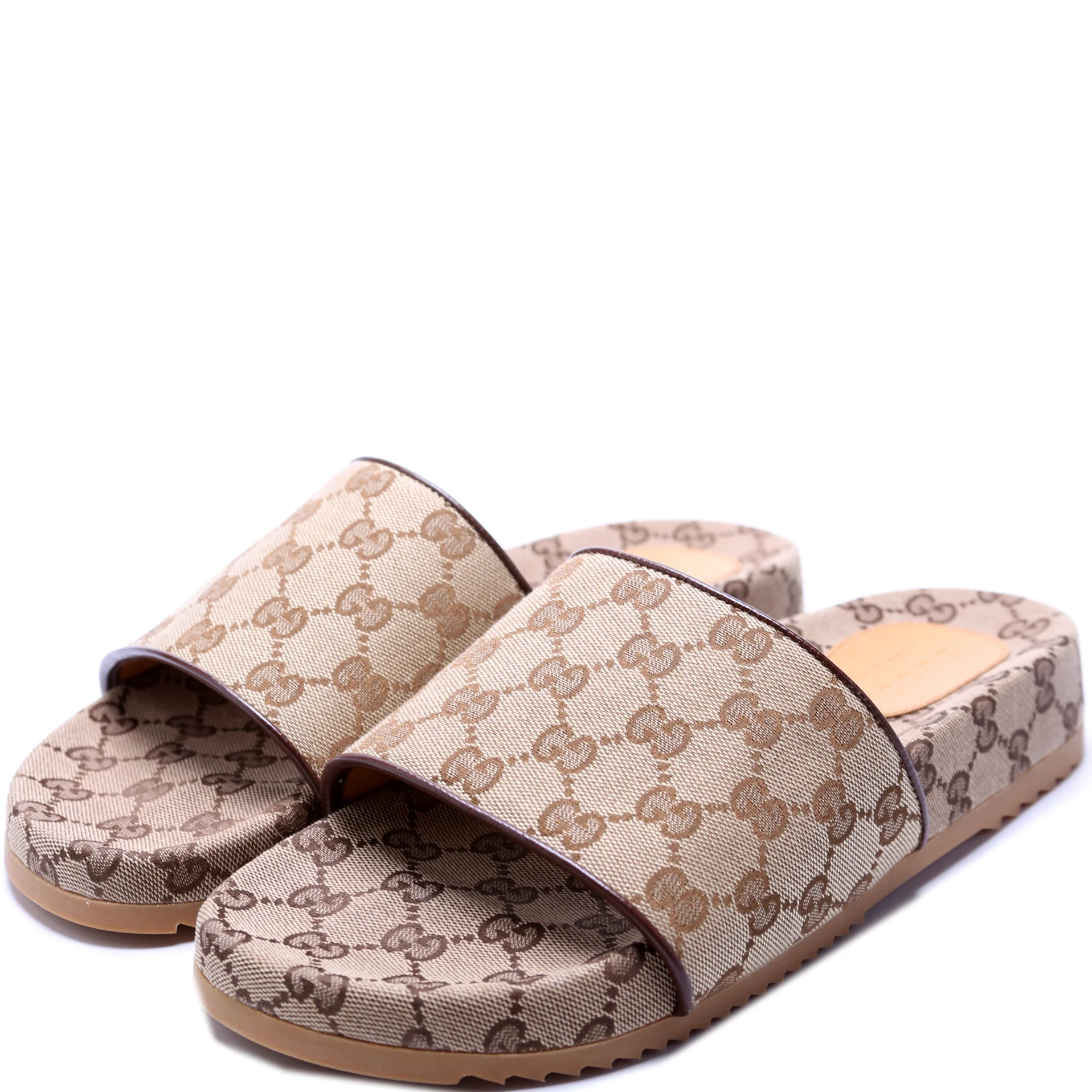 GG Canvas Slides Size 40 (Men's Size 8)