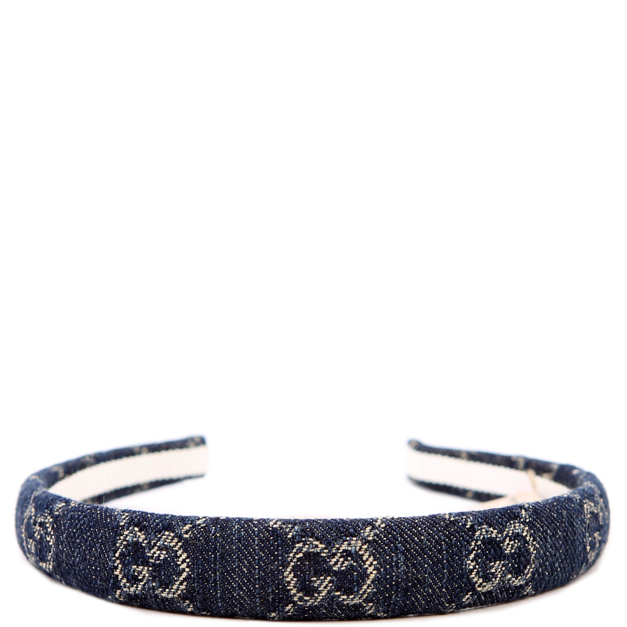 GG Denim Headband Navy