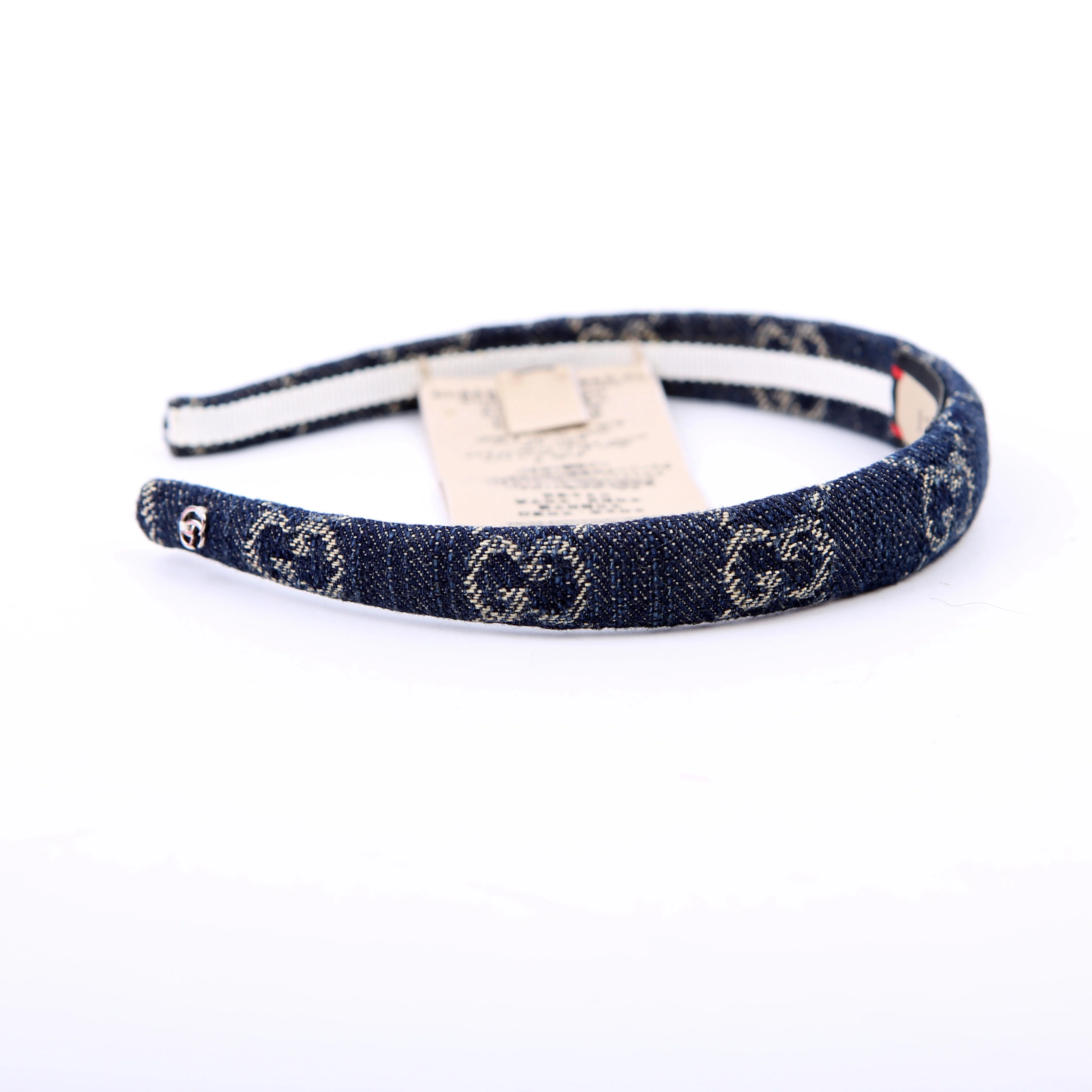 GG Denim Headband Navy - Image 2