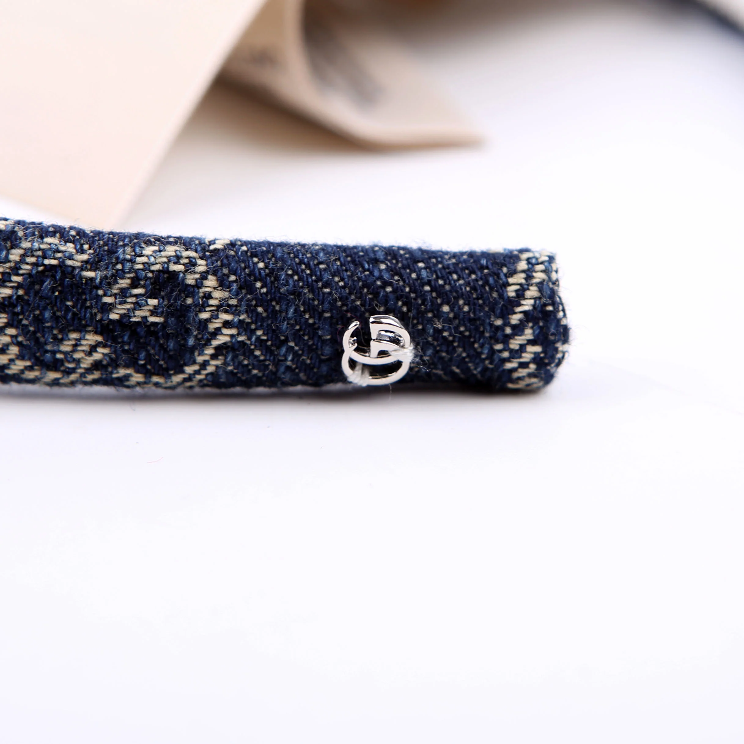 GG Denim Headband Navy - Image 5