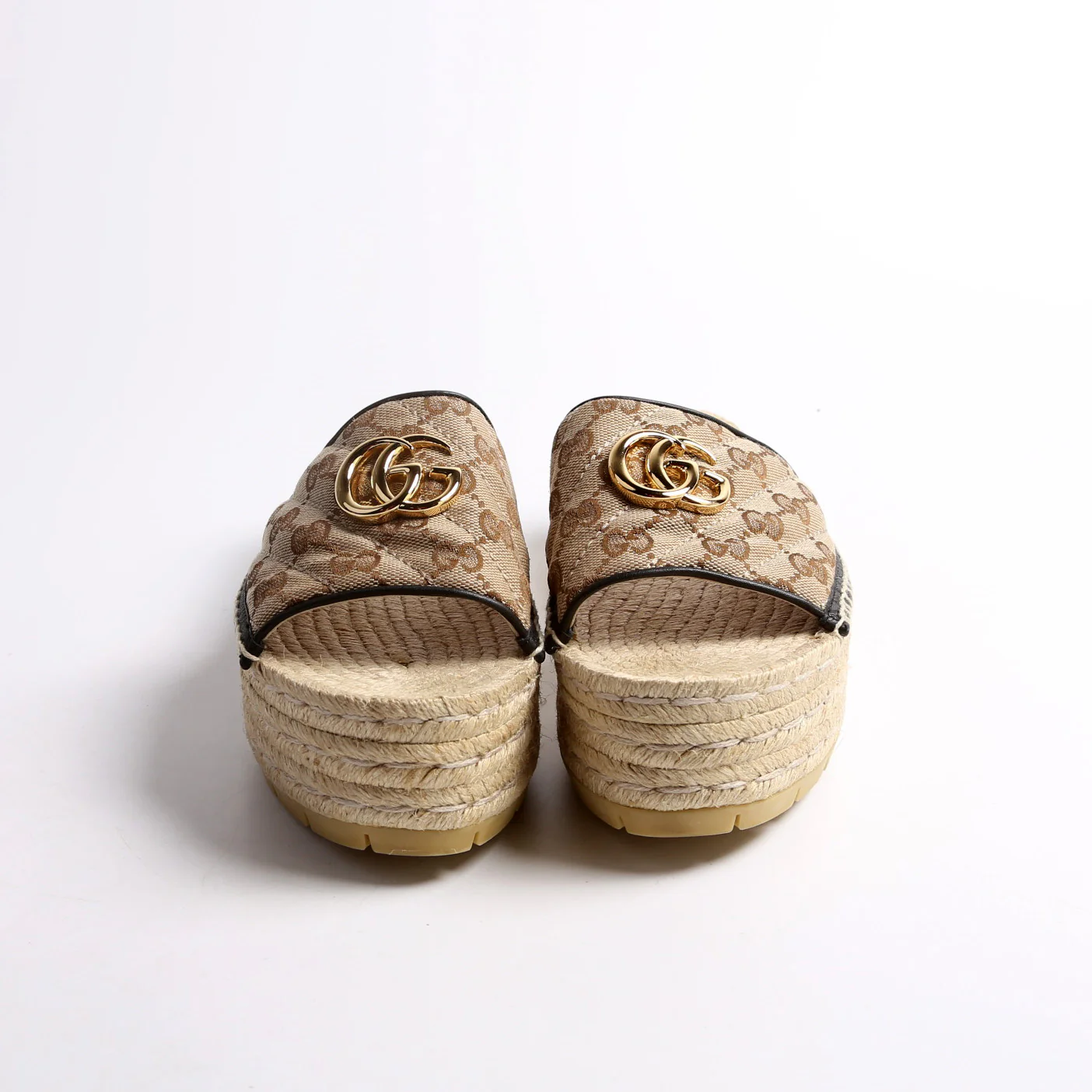 GG Espadrille Platform Sandals Size 38 - Image 2