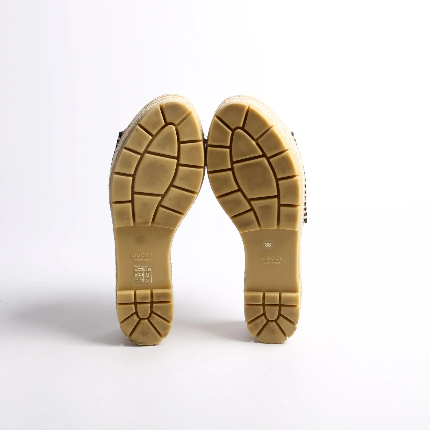 GG Espadrille Platform Sandals Size 38 - Image 5