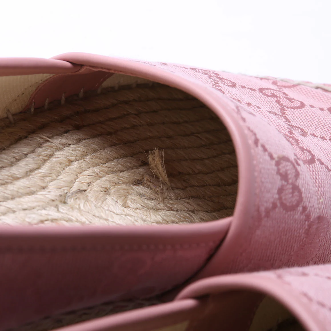 GG Espadrilles Size 37.5 Pink - Image 6