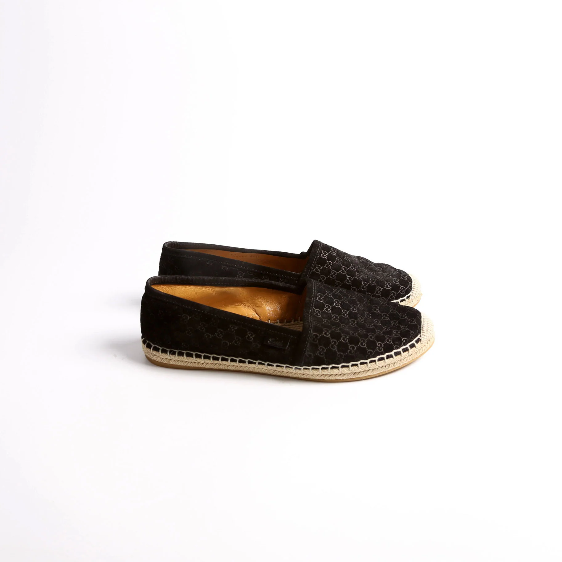 GG Espadrilles Size 38.5 Black - Image 5