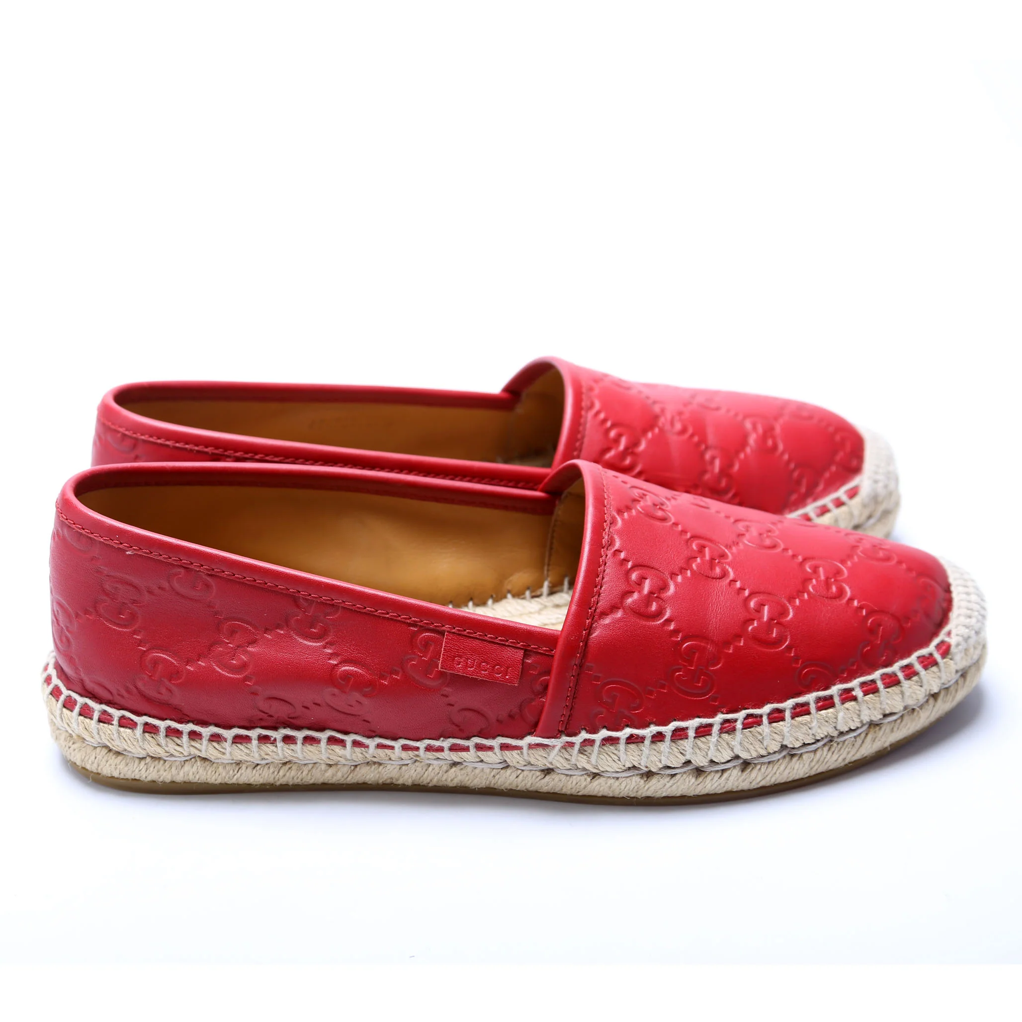 GG Espadrilles Size 39.5 Red - Image 3