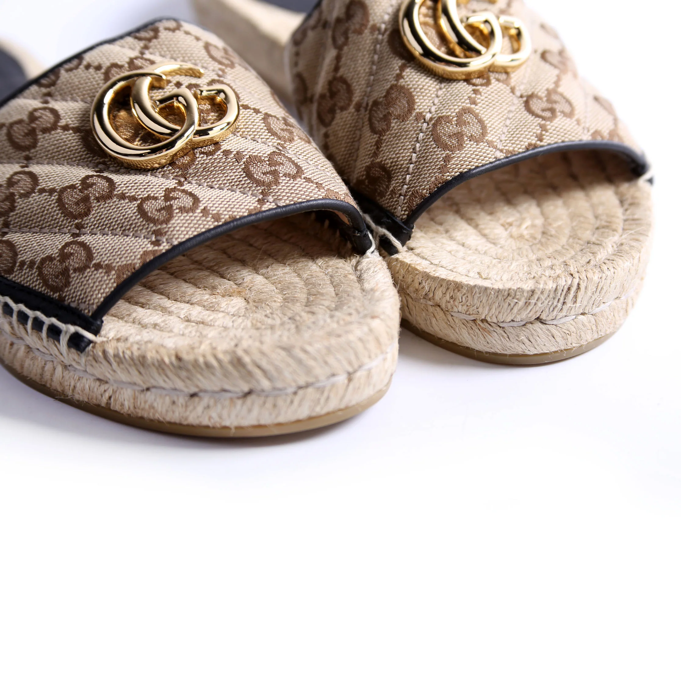 GG Espadrilles Slides Size 37 - Image 9