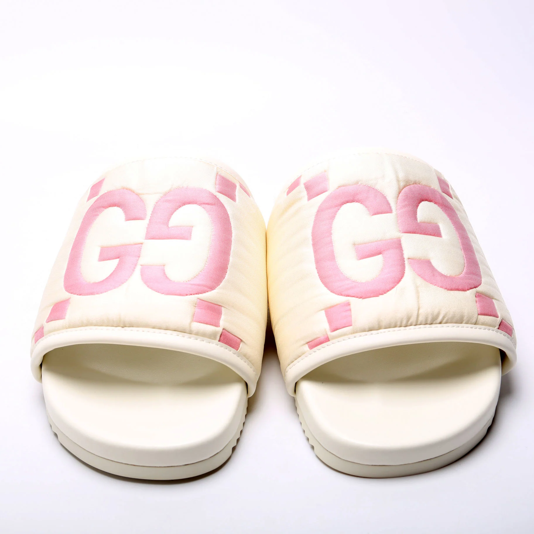 GG Logo Slides Size 39 White and Pink - Image 2