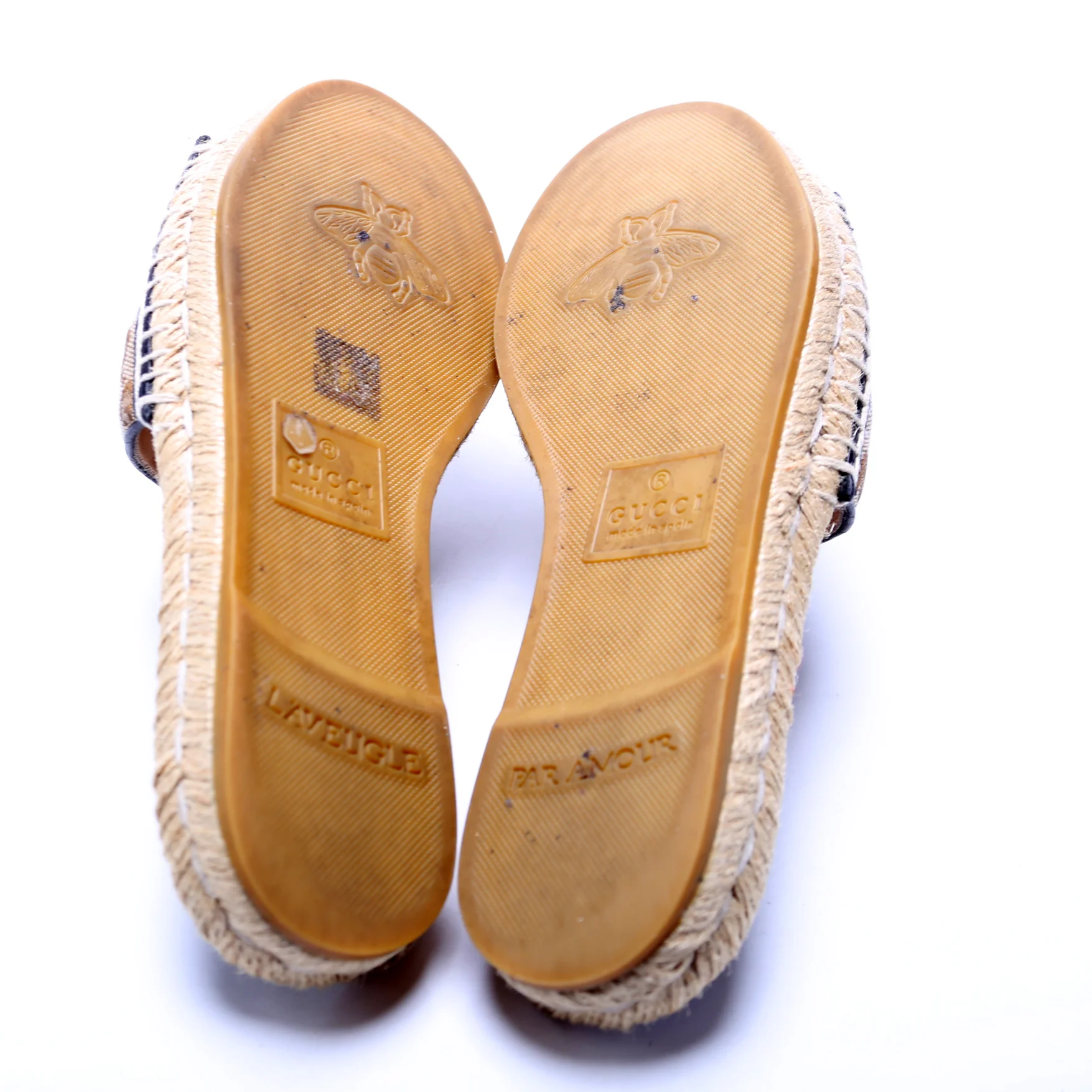 GG Marmont Espadrille Slides Size 38.5 - Image 8