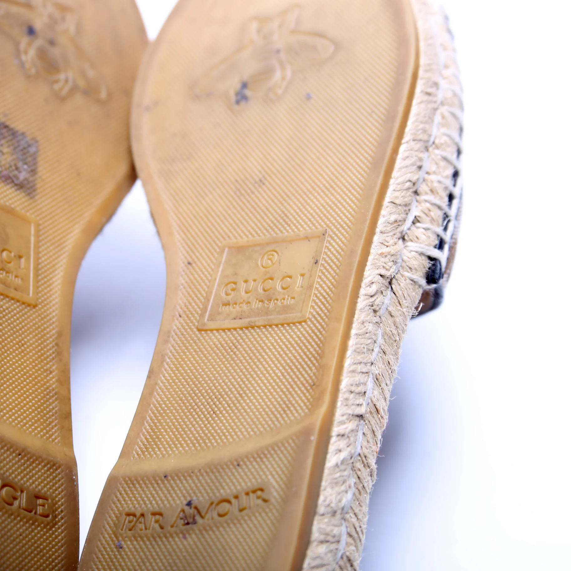GG Marmont Espadrille Slides Size 38.5 - Image 9