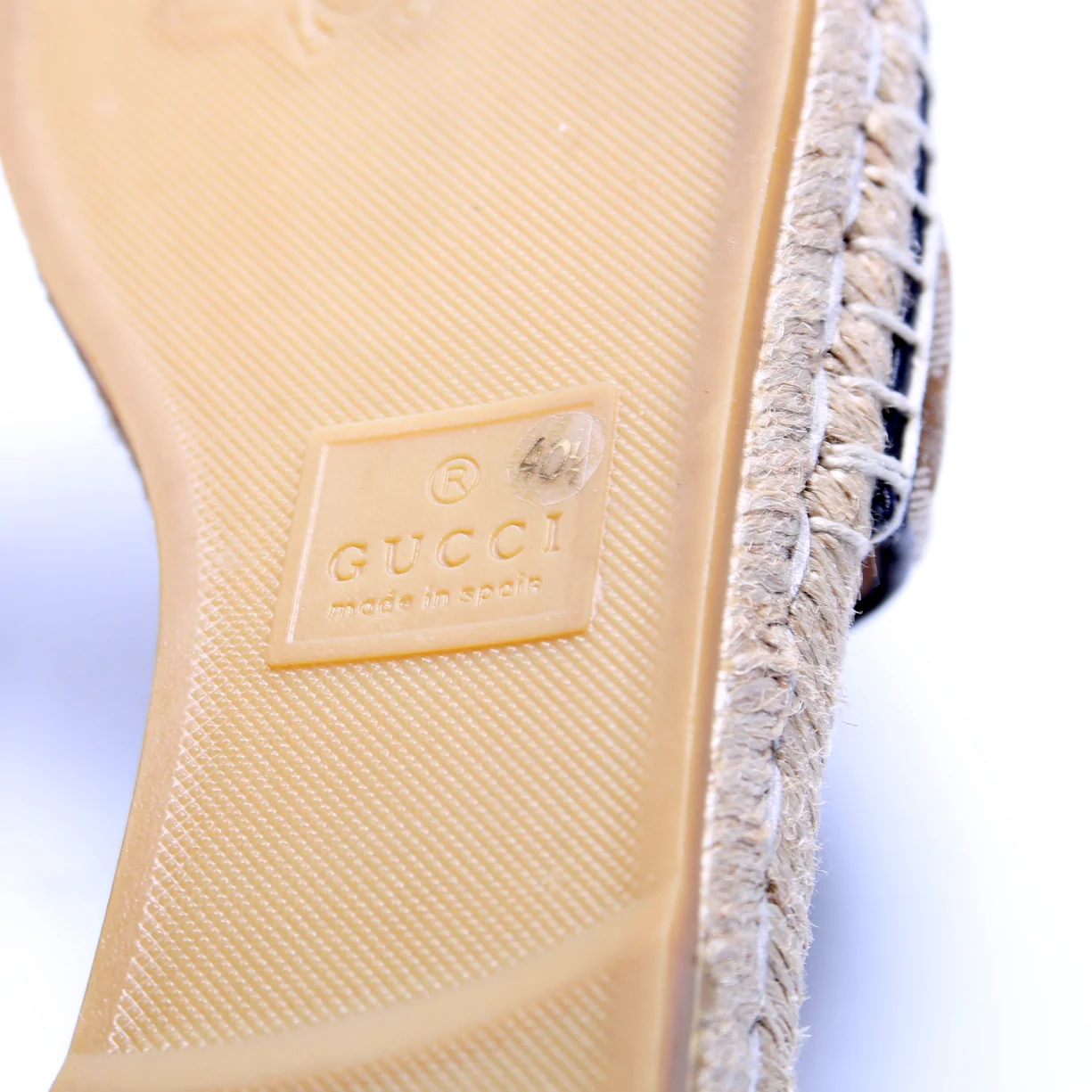 GG Marmont Espadrille Slides Size 40.5 Brown - Image 6