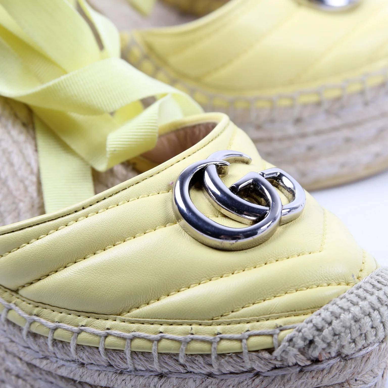 GG Marmont Espadrille Wedges Size 38 - Image 12