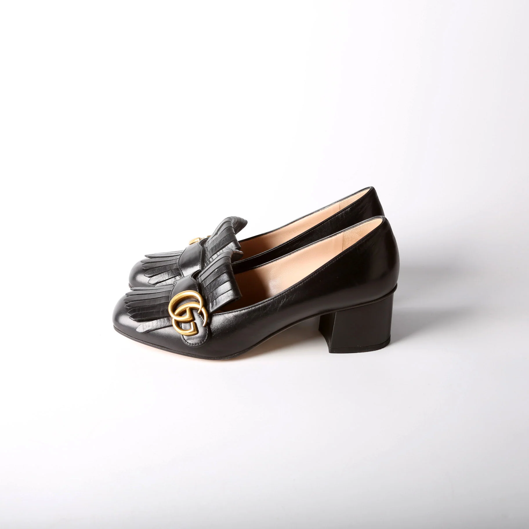 GG Marmont Fringe Loafers Size 38.5 - Image 3