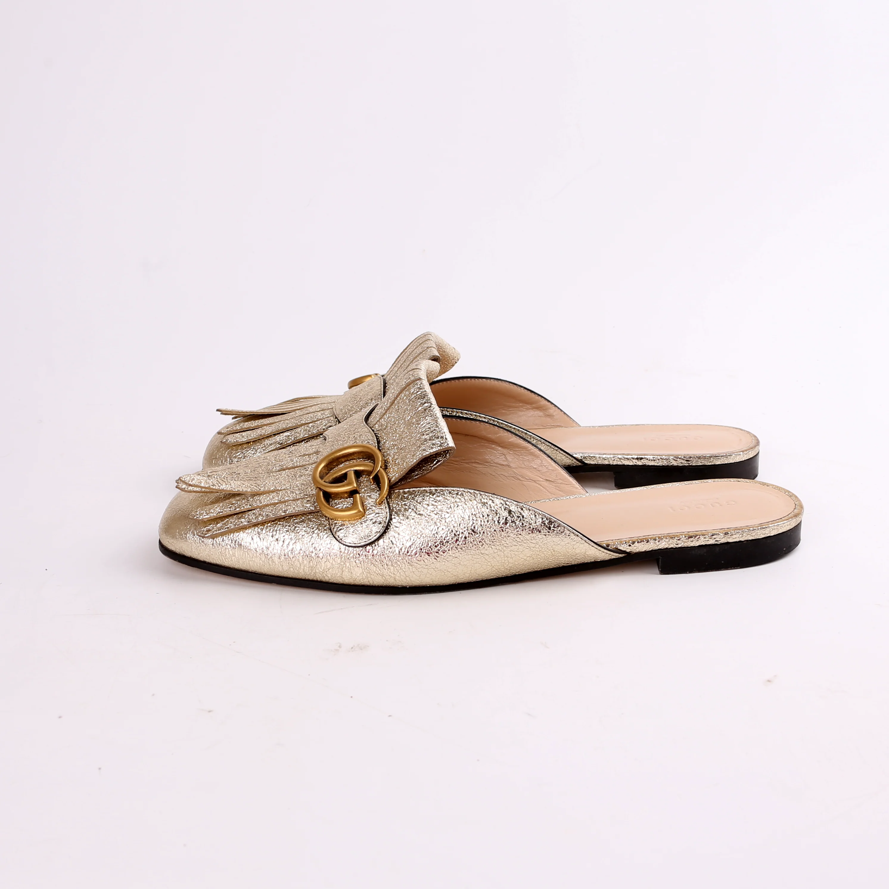 GG Marmont Fringe Mules Size 42 - Image 3