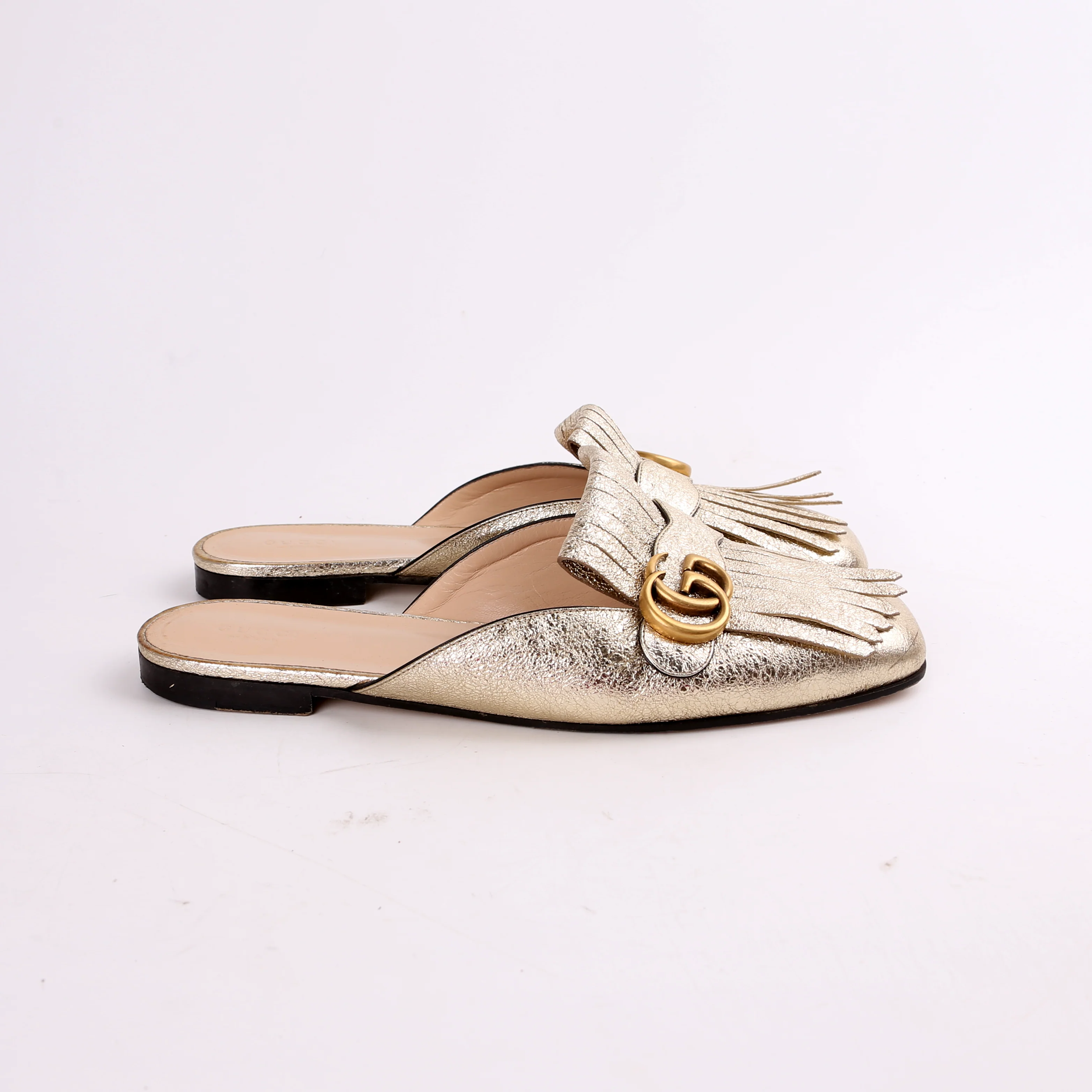 GG Marmont Fringe Mules Size 42 - Image 5