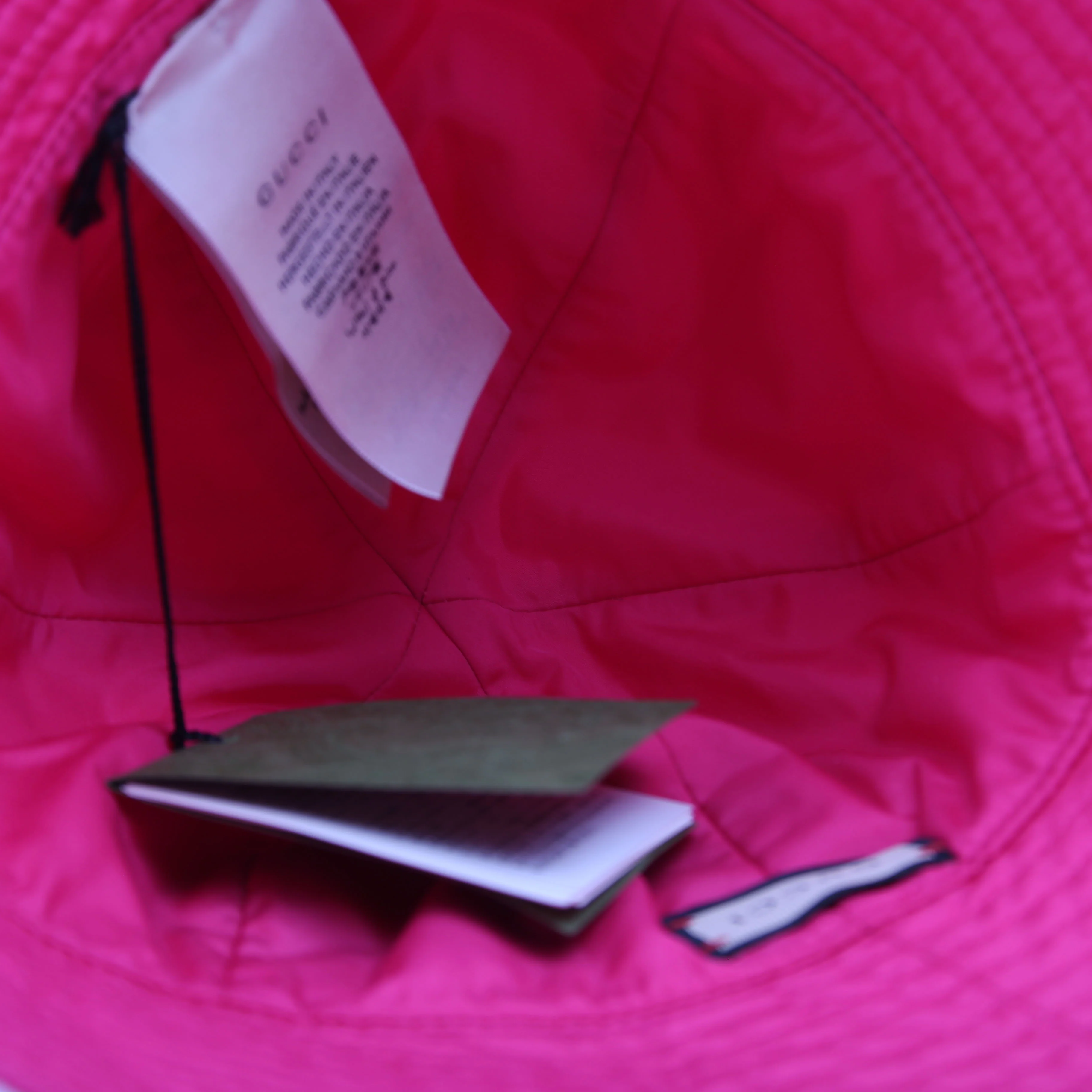 GG Marmont Nylon Bucket Hat Size Large Pink - Image 6