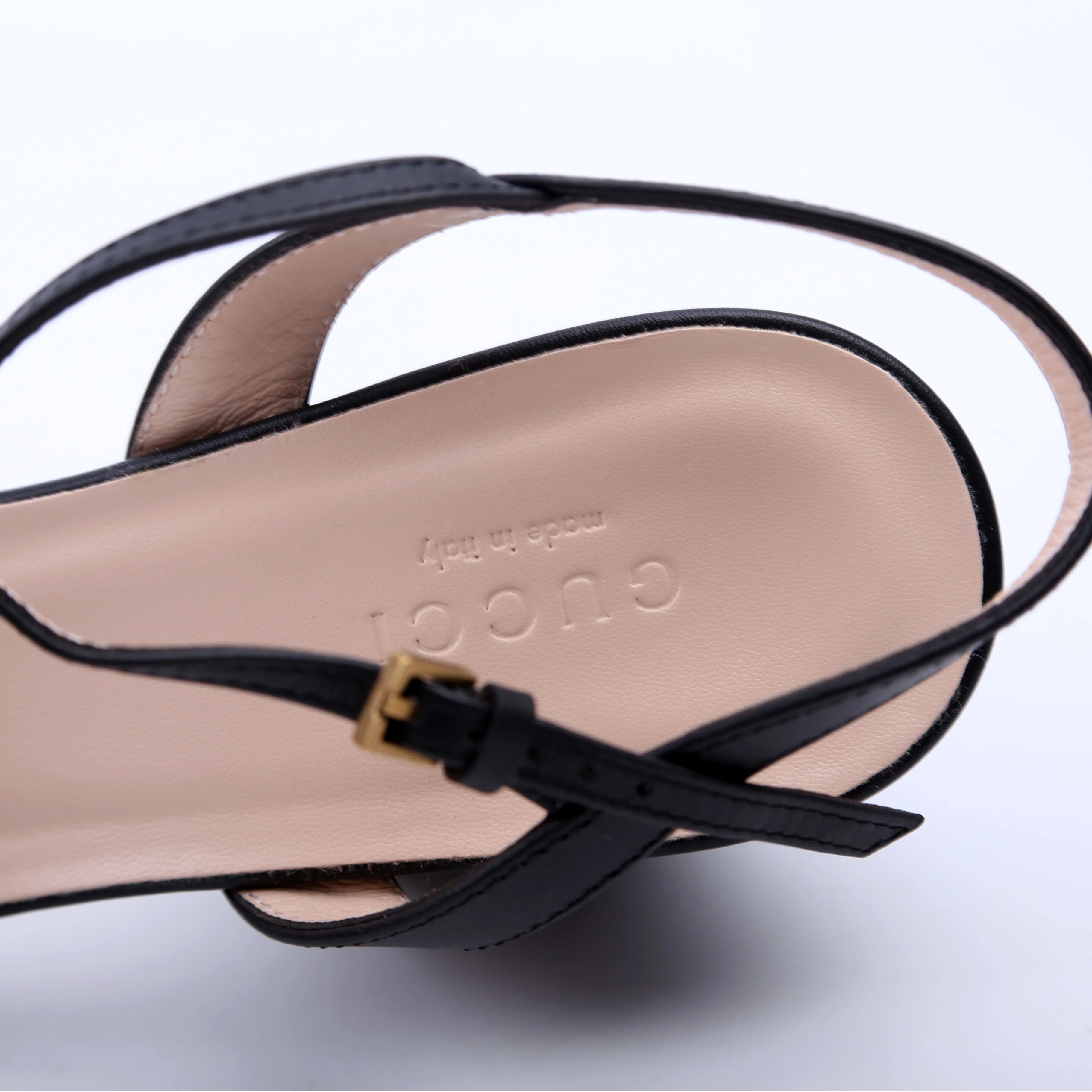 GG Marmont Sandal Heels Size 36.5 Black - Image 8