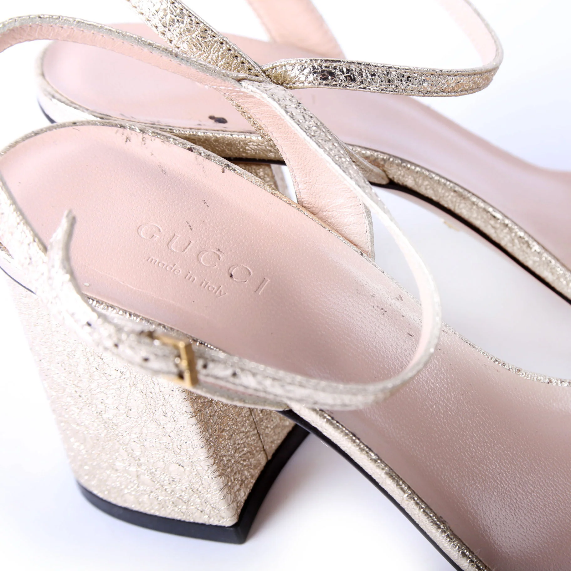GG Marmont Sandal Heels Size 37.5 - Image 12