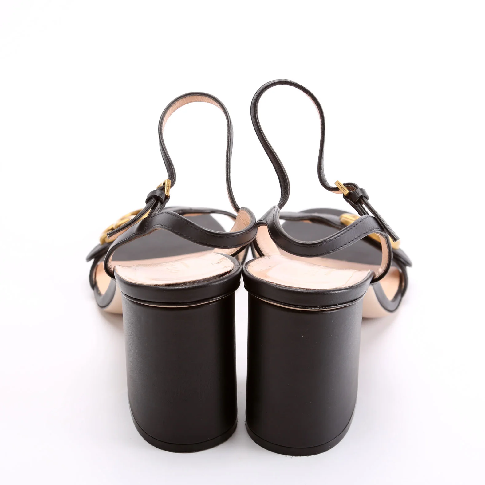 GG Marmont Sandal Heels Size 40 Black - Image 4