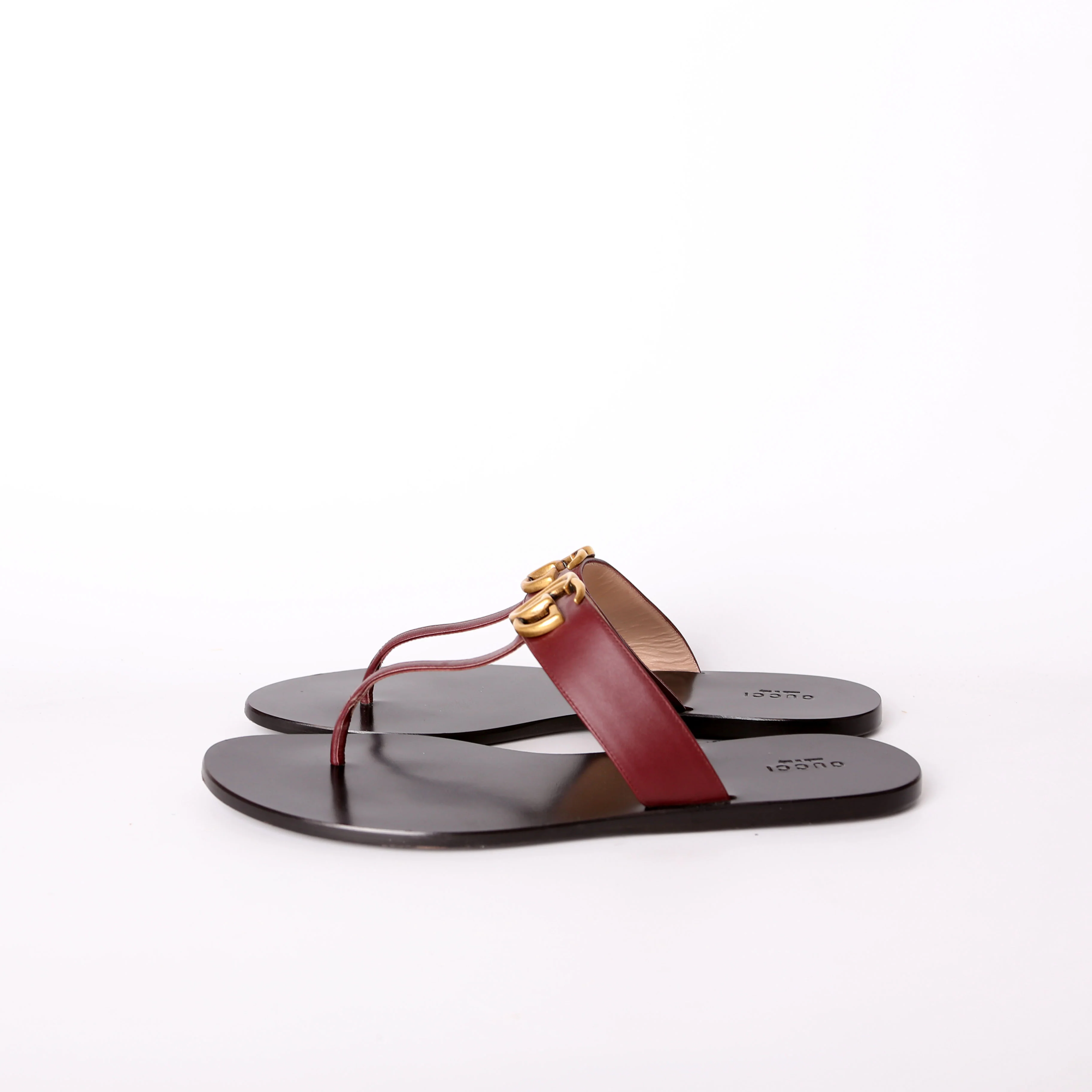 GG Marmont T Strap Sandals Size 41 - Image 4