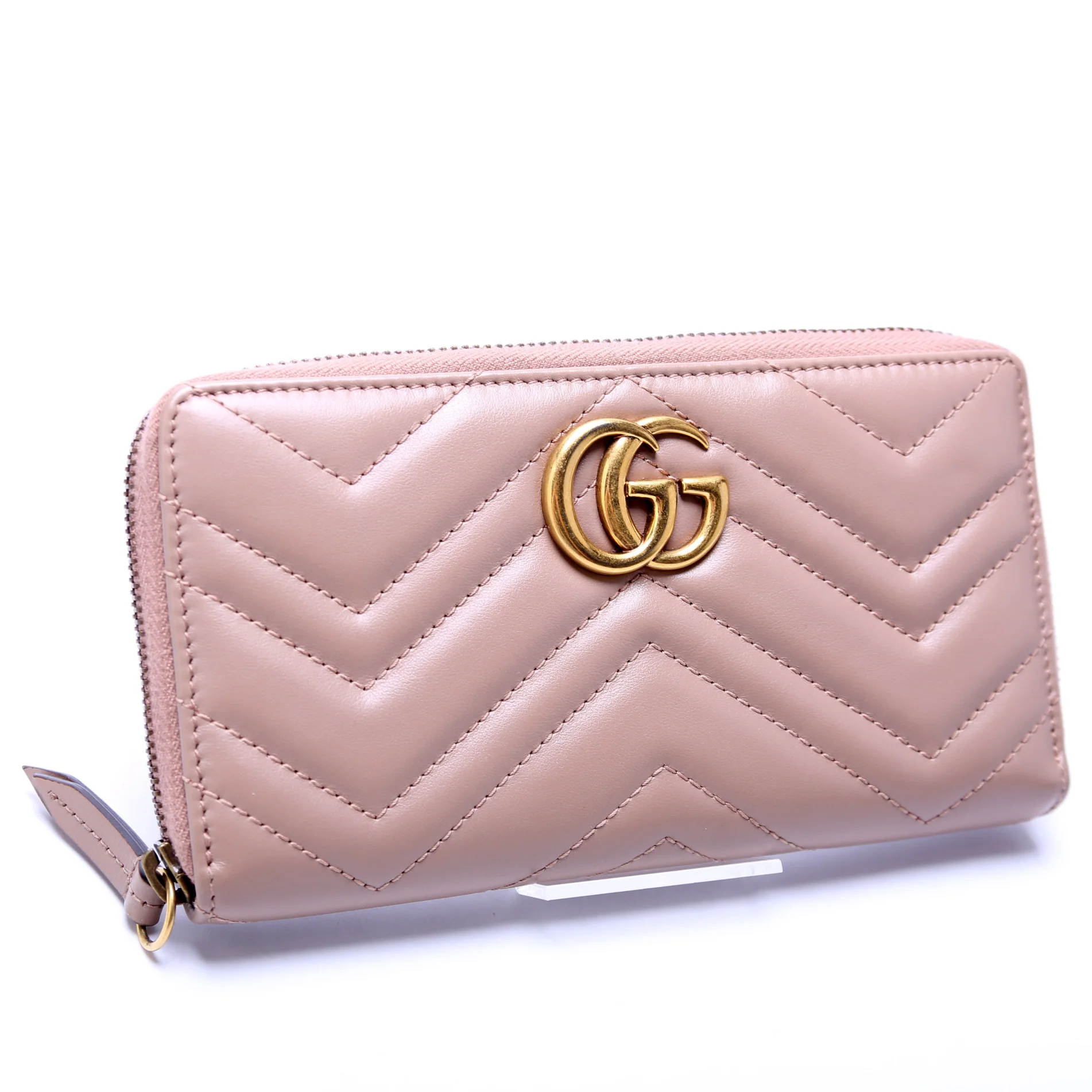 GG Marmont Zip Around Wallet 443123 Tan - Image 2