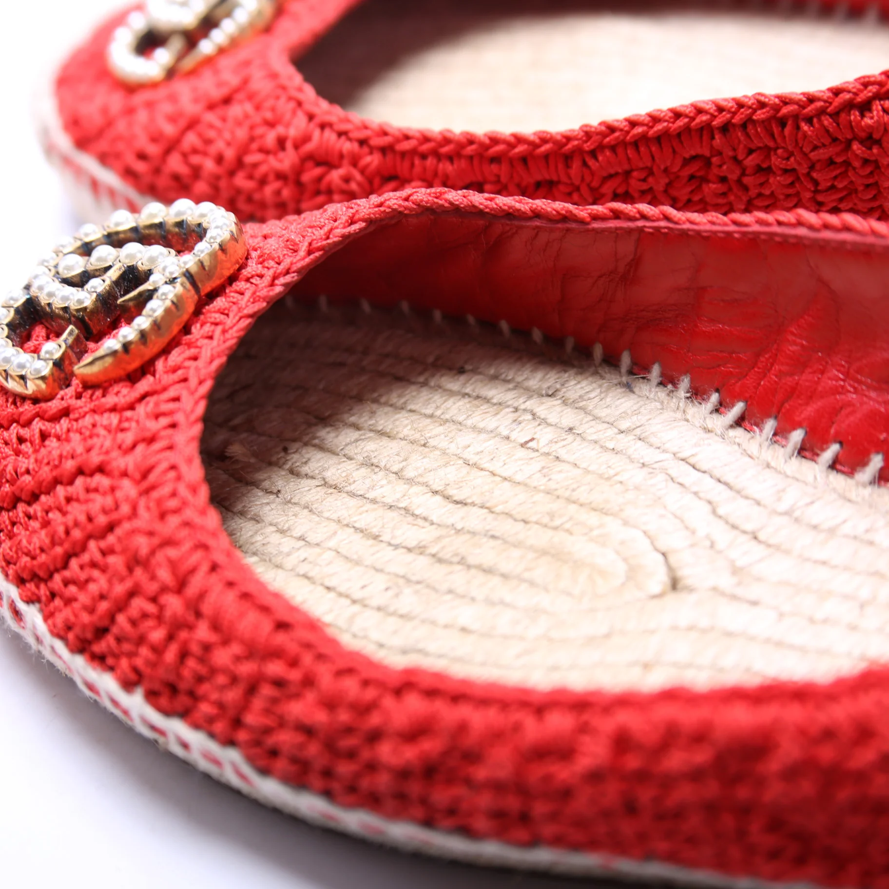 GG Pearl Espadrilles Size 37 - Image 7