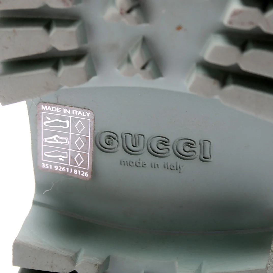 GG Rubber Lug Sole Platform Sandals Size 38 - Image 9
