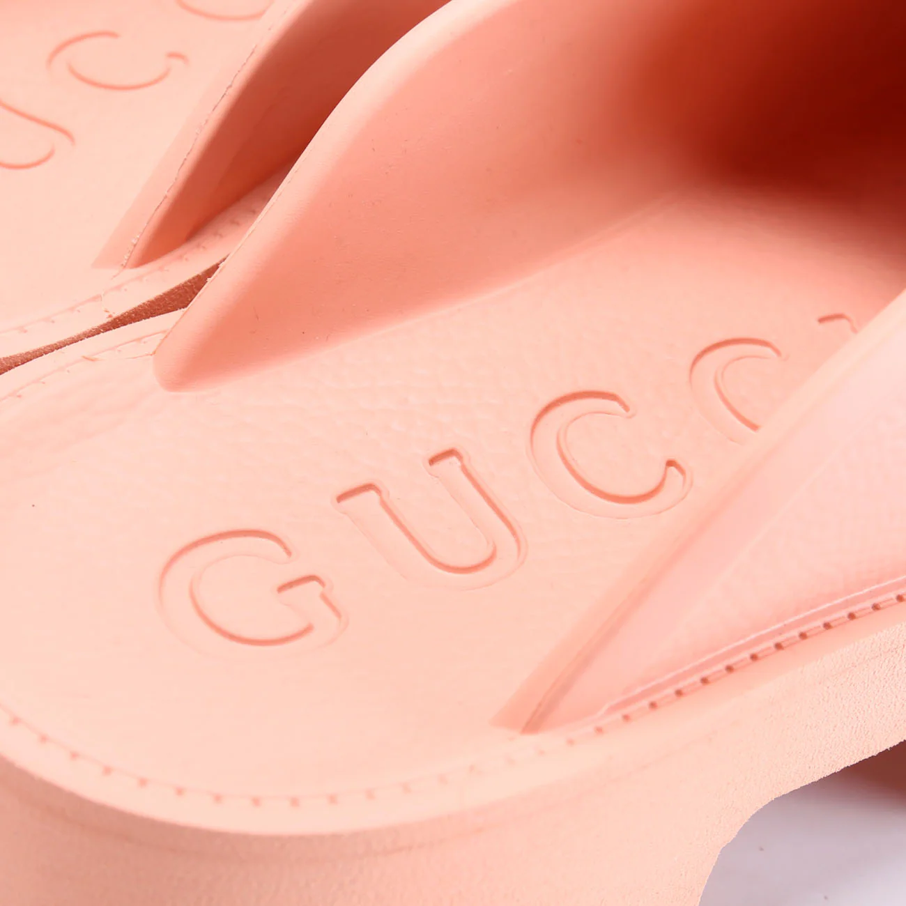 GG Rubber Lug Sole Platform Sandals Size 42 Pink - Image 5