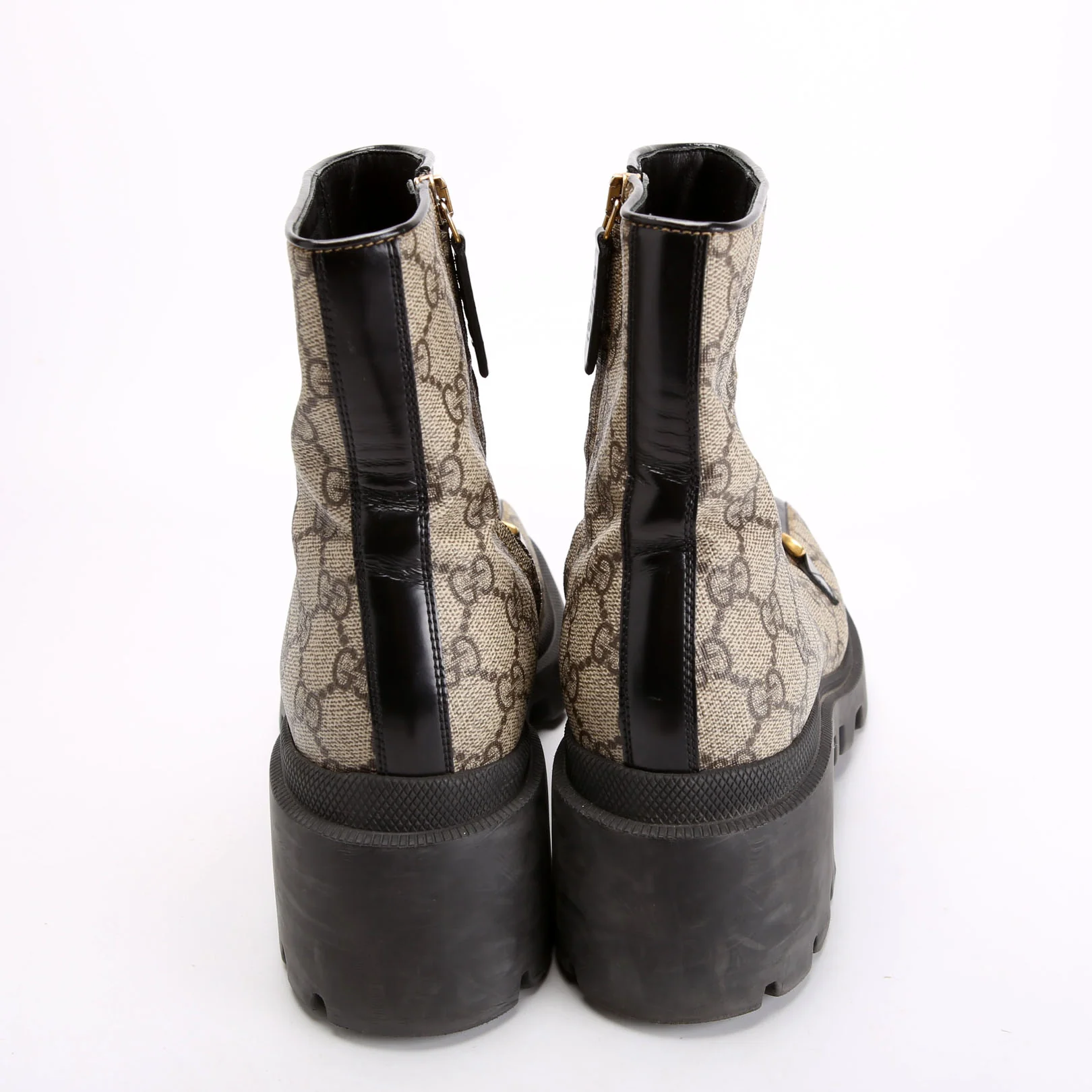 GG Supreme Interlocking Boot Size 40 Beige/Black - Image 4