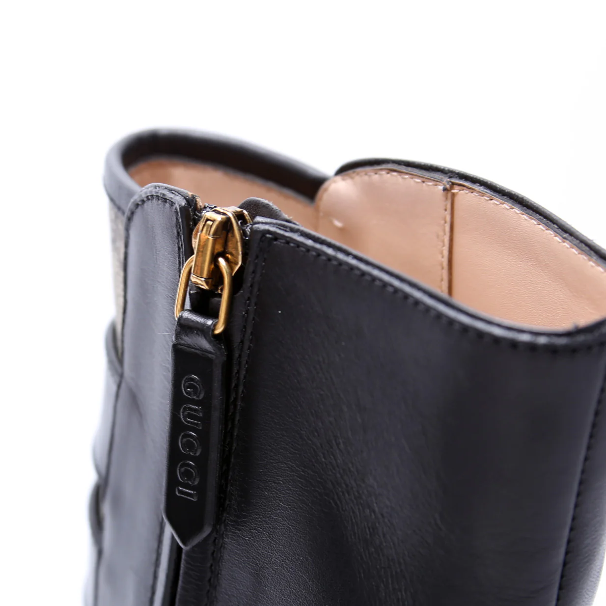 GG Supreme Leather Combat Boots Size 39 - Image 6